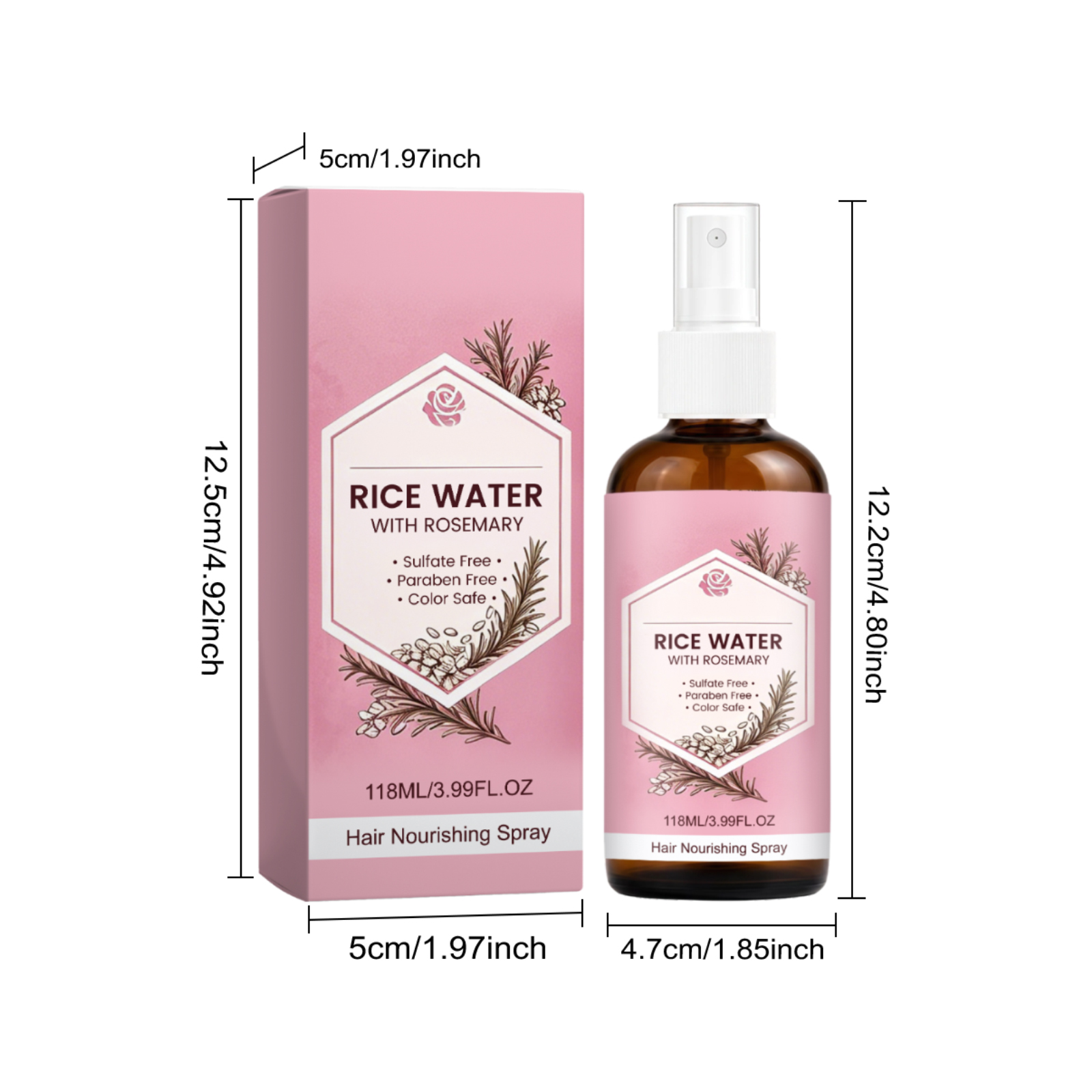Hair Care Spray Mild Nourish Plump Natural Shiny Smooth Hair Strand Daily Hair Protect