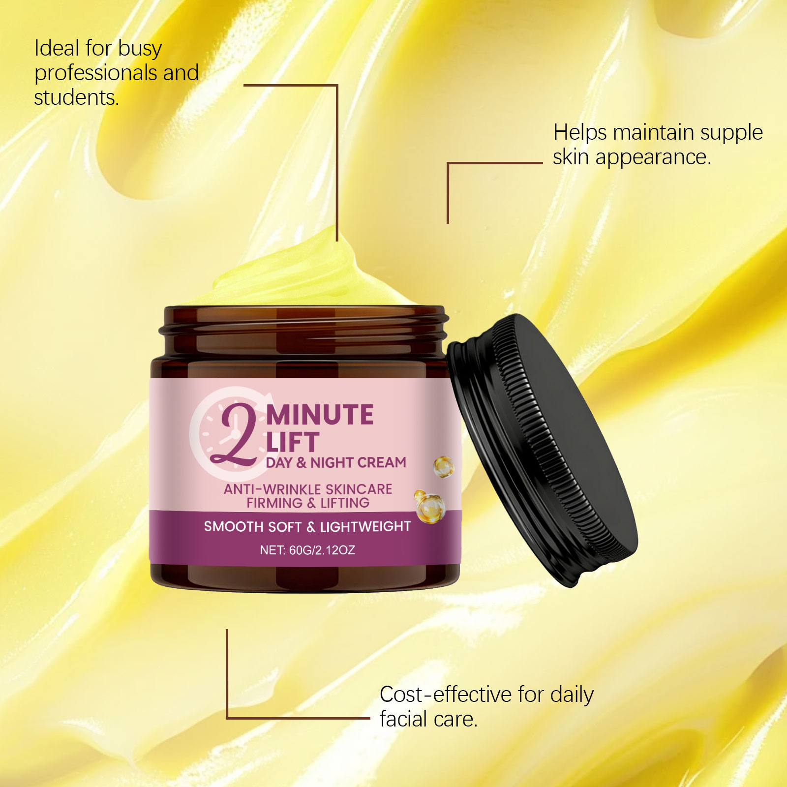 Moisturizing Firming Brightening Revitalizing Hydrating Glowing Softening Nourishing Facial Skin Care Cream Lotion