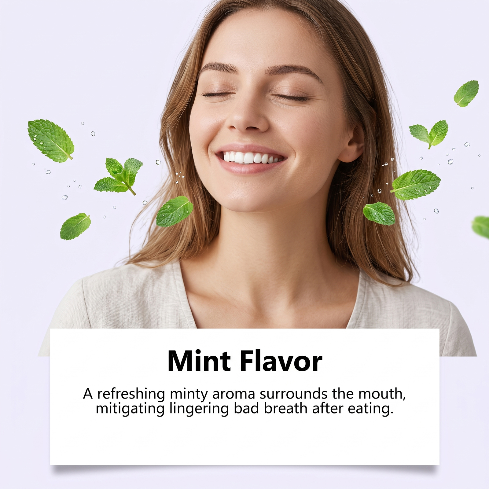 Purple Heart Shaped Toothpaste Beads Mint Fresh Cute Styling Daily Gentle Teeth Mouth Cleansing Care
