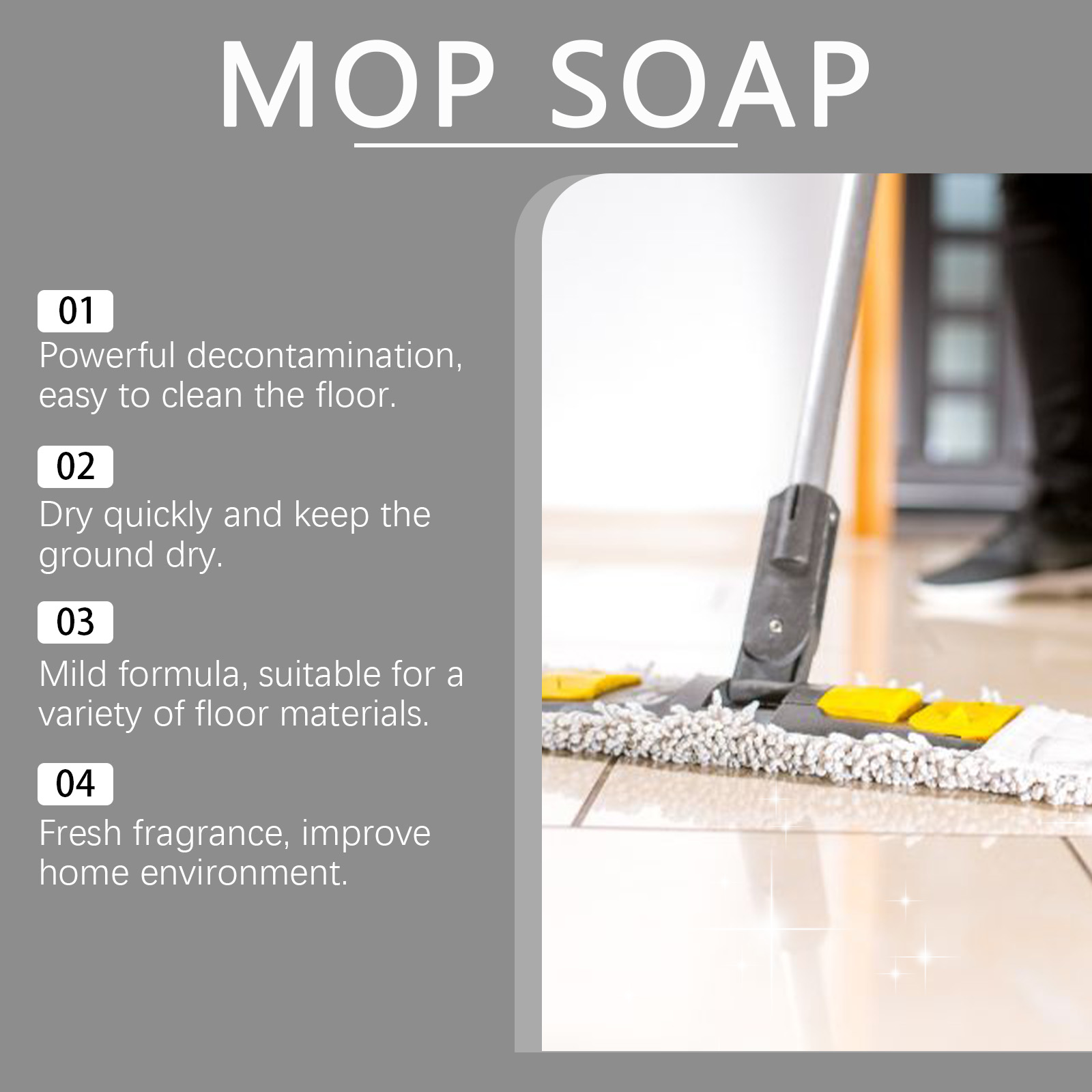Floor Cleaner Deep Cleans Brightens Polishes Daily Care Mop Hard Wood Floors Tiles