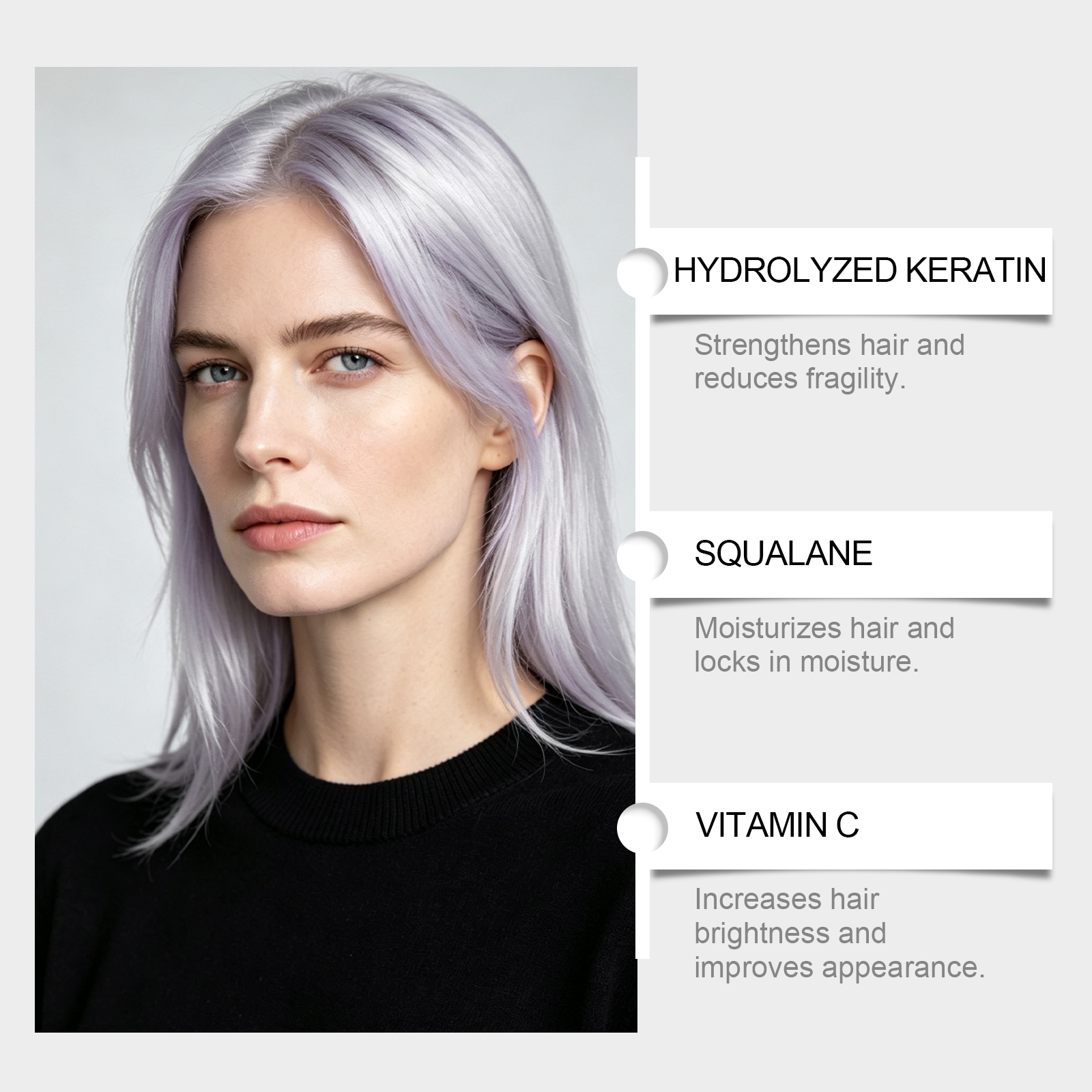 Hair Mask Purple Brightness Elasticity Moisturizing Plump Glossy Smooth Hair Scalp Daily Home Care Cosmetic