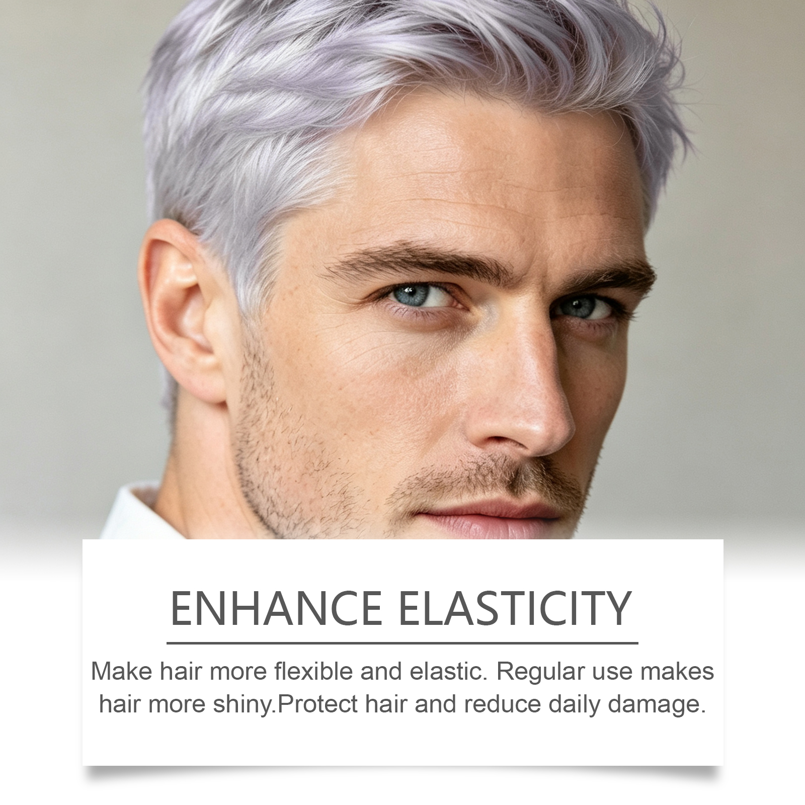 Hair Mask Purple Brightness Elasticity Moisturizing Plump Glossy Smooth Hair Scalp Daily Home Care Cosmetic