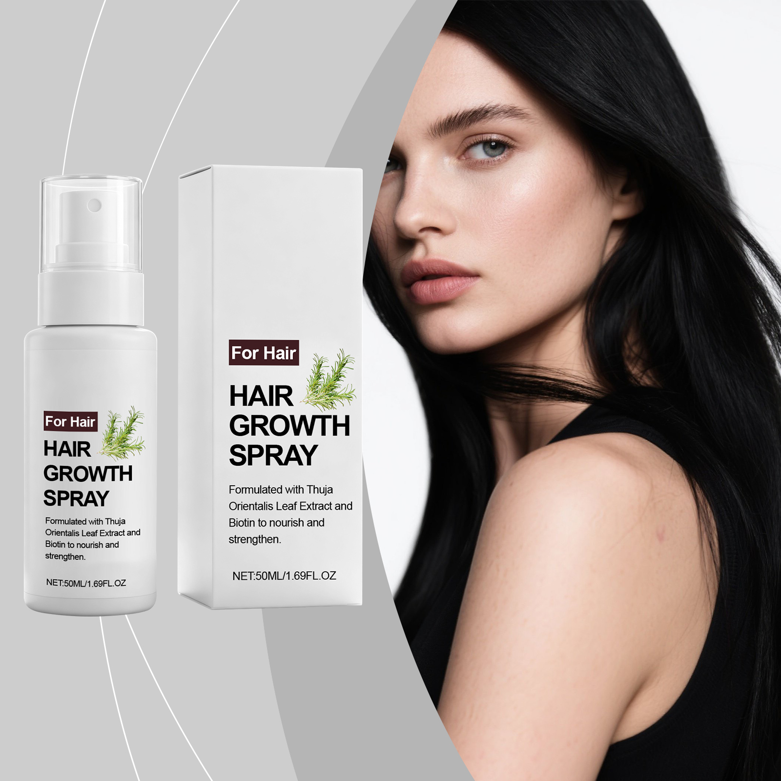 Hair Care Spray Moisturizing Mild Scalp Care Light Silky Hair Gloss Top Spray Massage