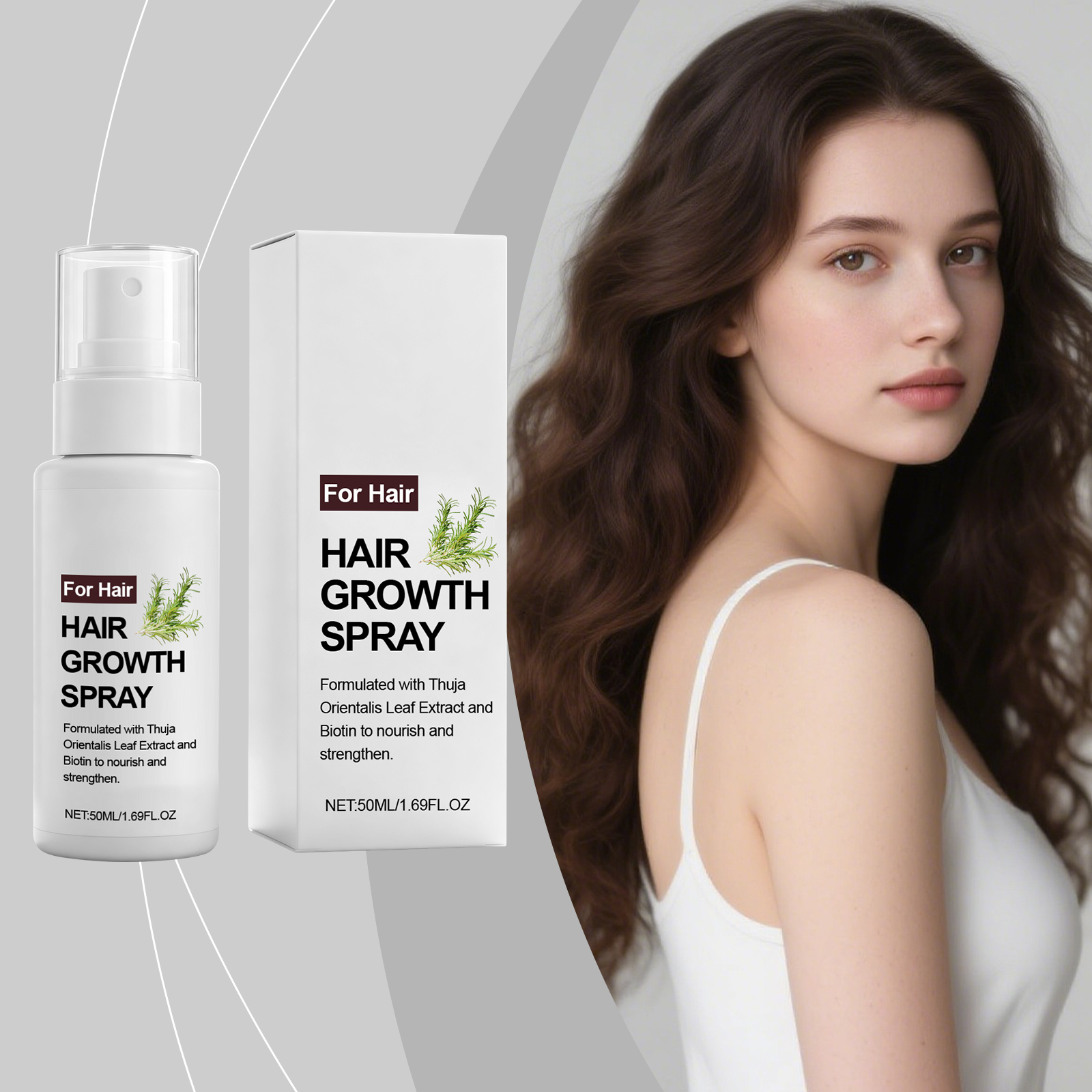Hair Care Spray Moisturizing Mild Scalp Care Light Silky Hair Gloss Top Spray Massage
