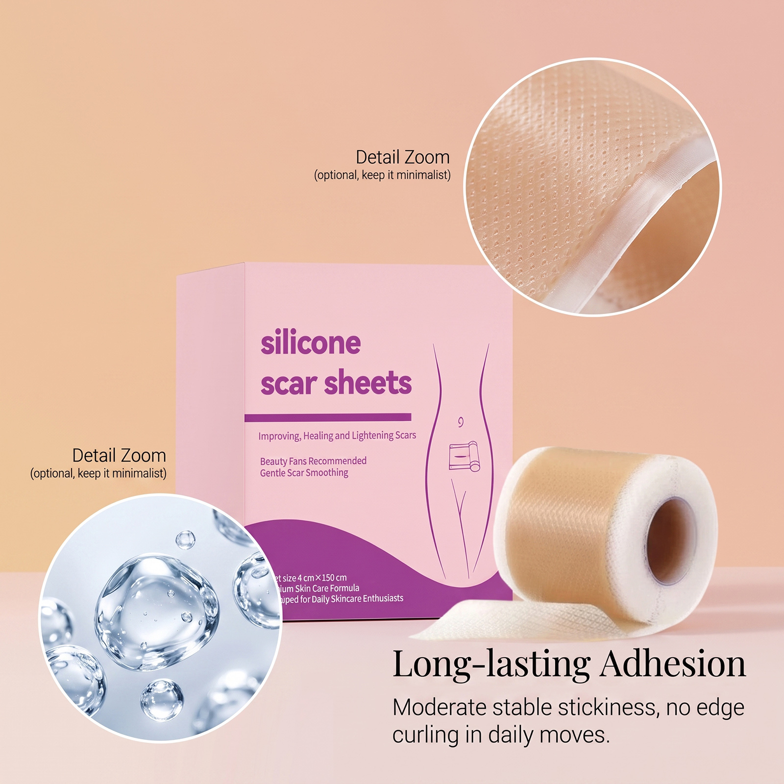 Silicone Skin Care Patch Breathable Skin Friendly Smooth Comfortable Body Skin Delicate Care Skin Patch