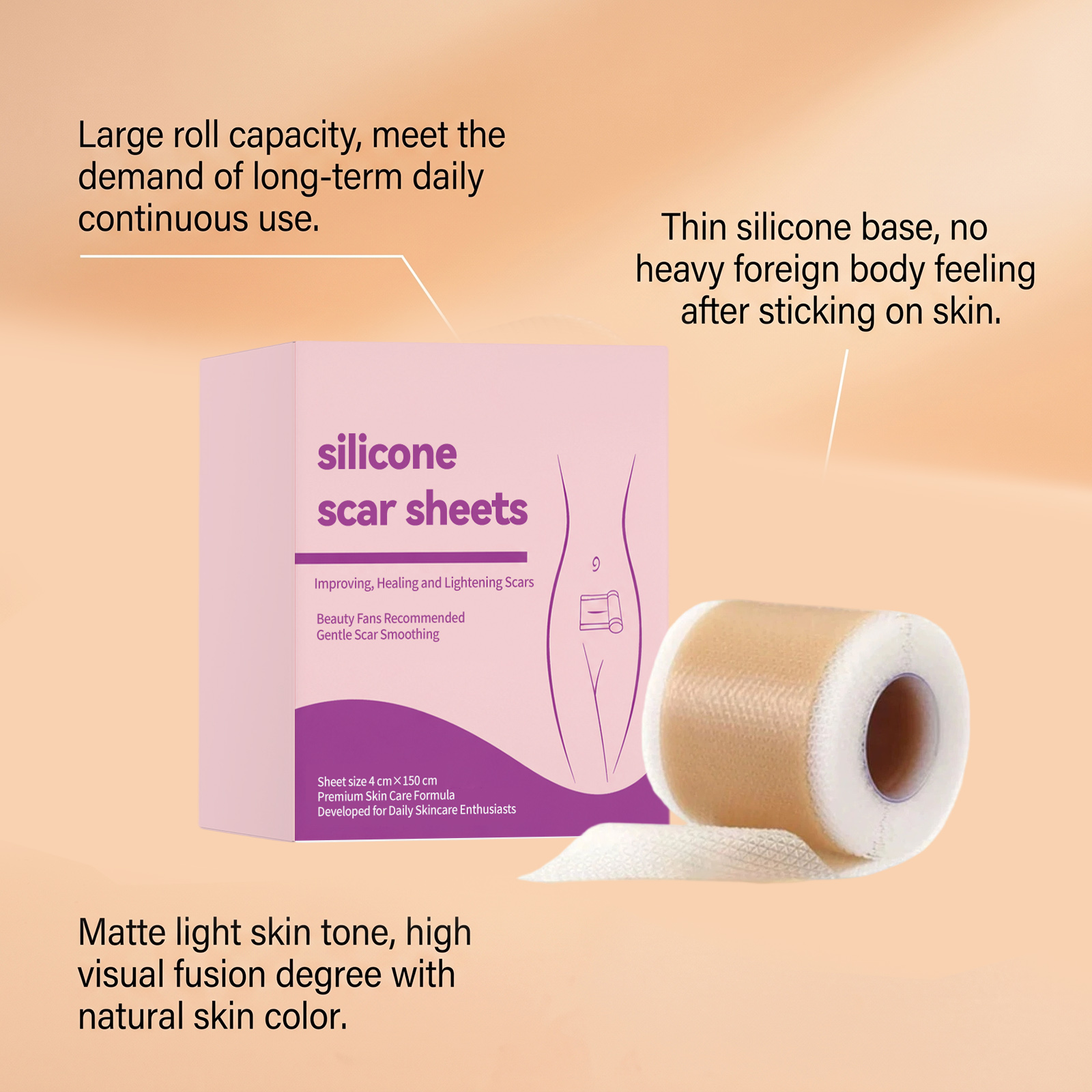 Silicone Skin Care Patch Breathable Skin Friendly Smooth Comfortable Body Skin Delicate Care Skin Patch