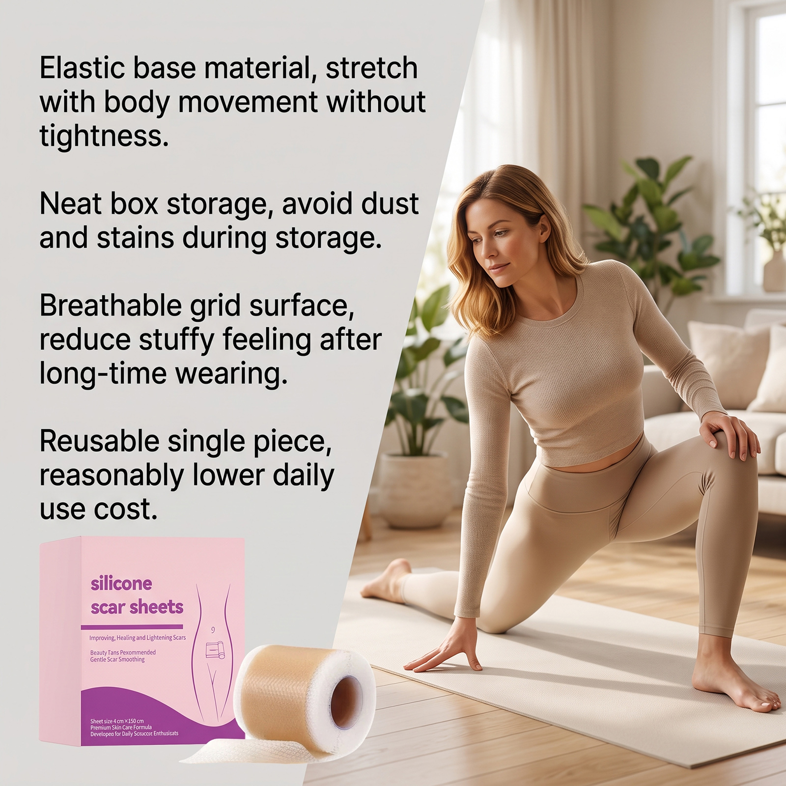 Silicone Skin Care Patch Breathable Skin Friendly Smooth Comfortable Body Skin Delicate Care Skin Patch