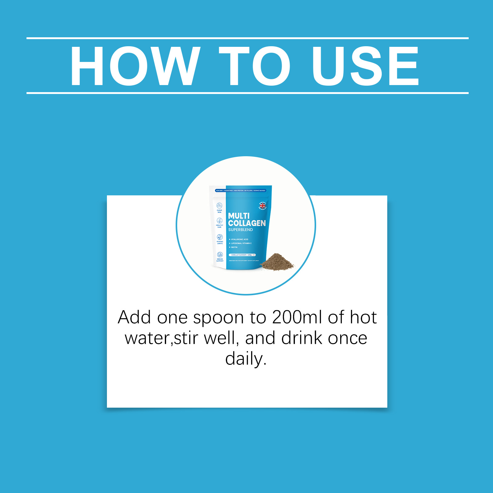 Collagen Skin Nutrient Powder Vanilla Flavor Contains Collagen Hydration Balance Daily Beauty Care Skin Gloss Nutrition Supplement