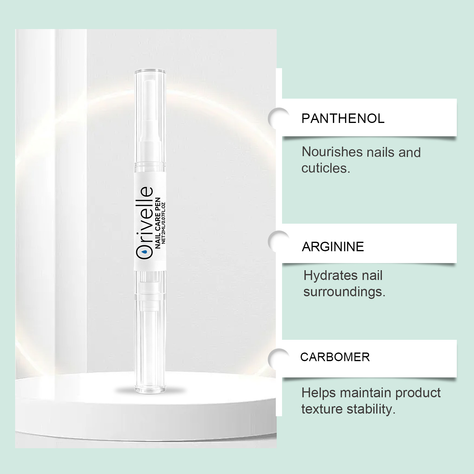 Nail Nourishing Oil Pen Repair Smooth Moisturizing Gentle Formula Nourish Hydrate Daily Hand Foot Nail Care