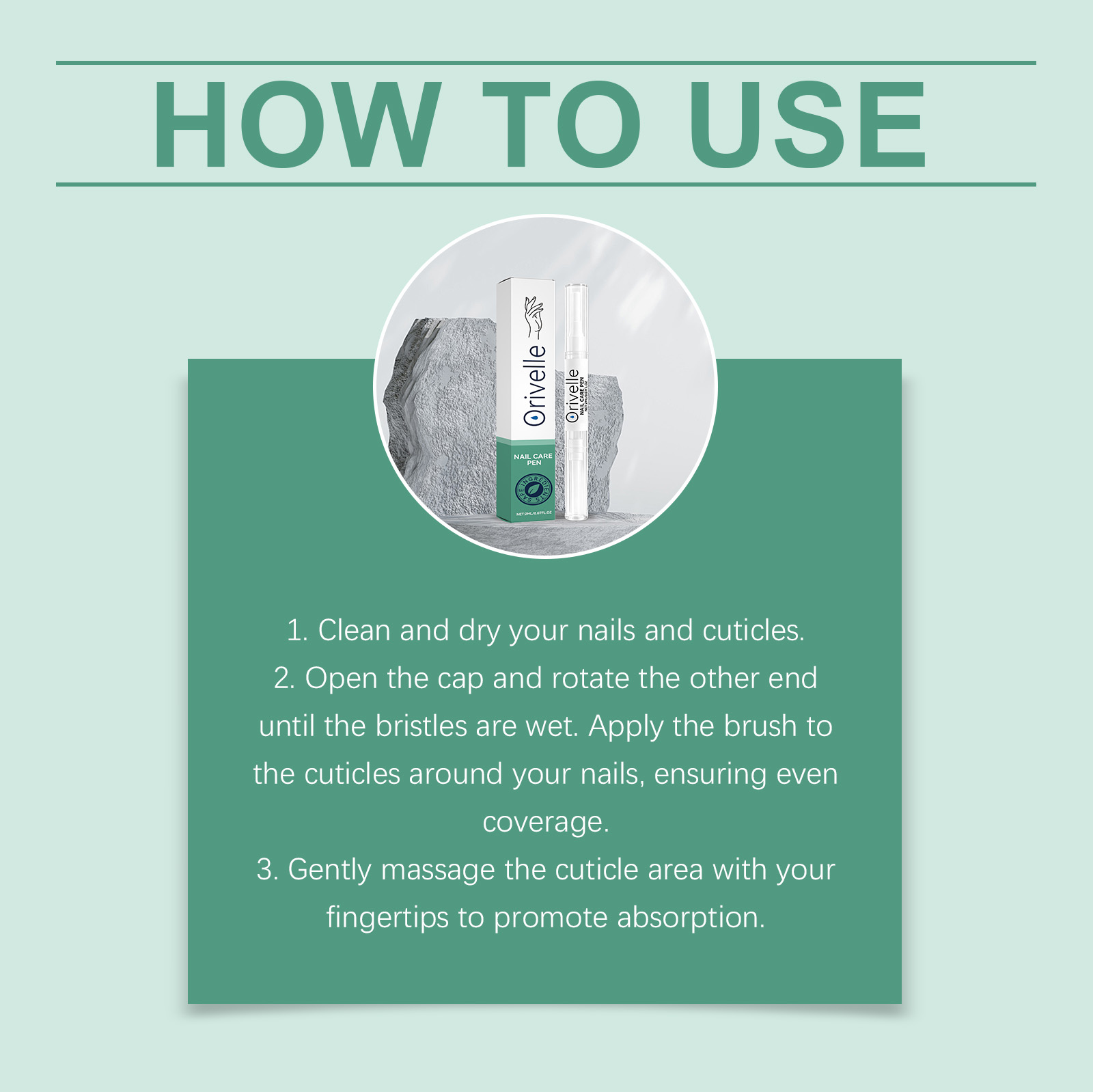 Nail Nourishing Oil Pen Repair Smooth Moisturizing Gentle Formula Nourish Hydrate Daily Hand Foot Nail Care
