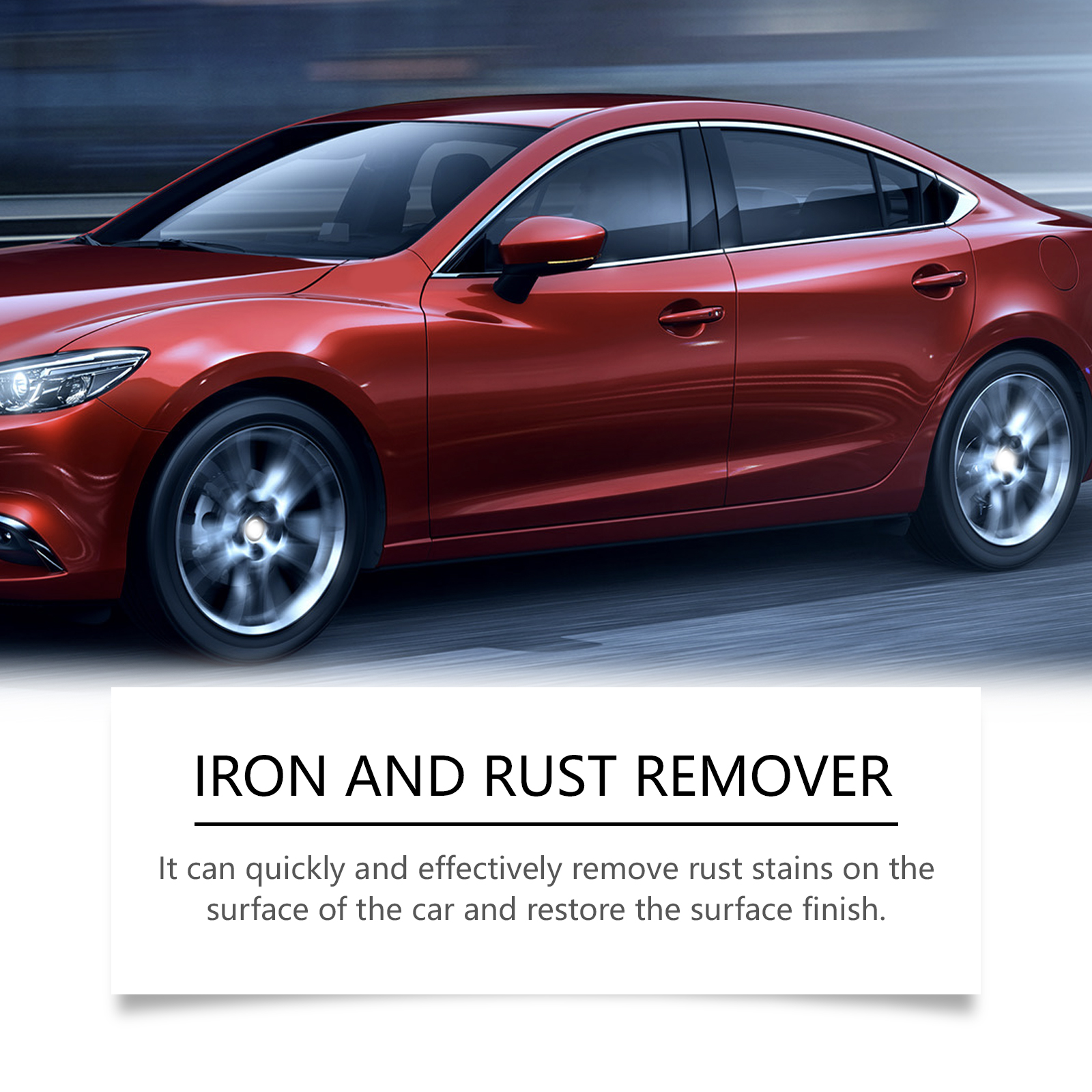 Car Rust Cleaner Cleaning Spray For Wheel Brake Oxidation Rust Spots Black Dots Yellow Stains