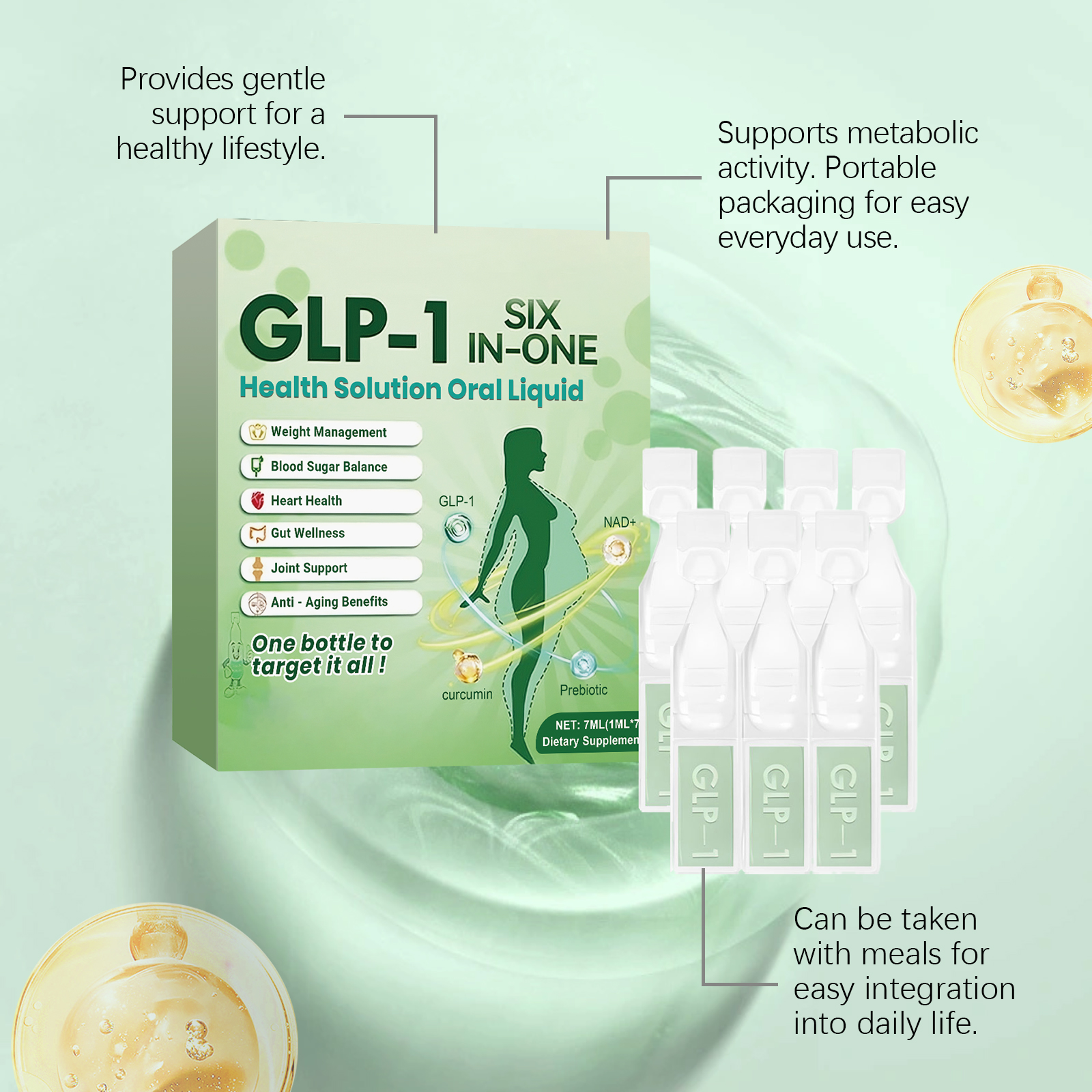 Body Care Drops Daily Boost Body Vitality Gentle Nourish Support Slim Figure Supplement