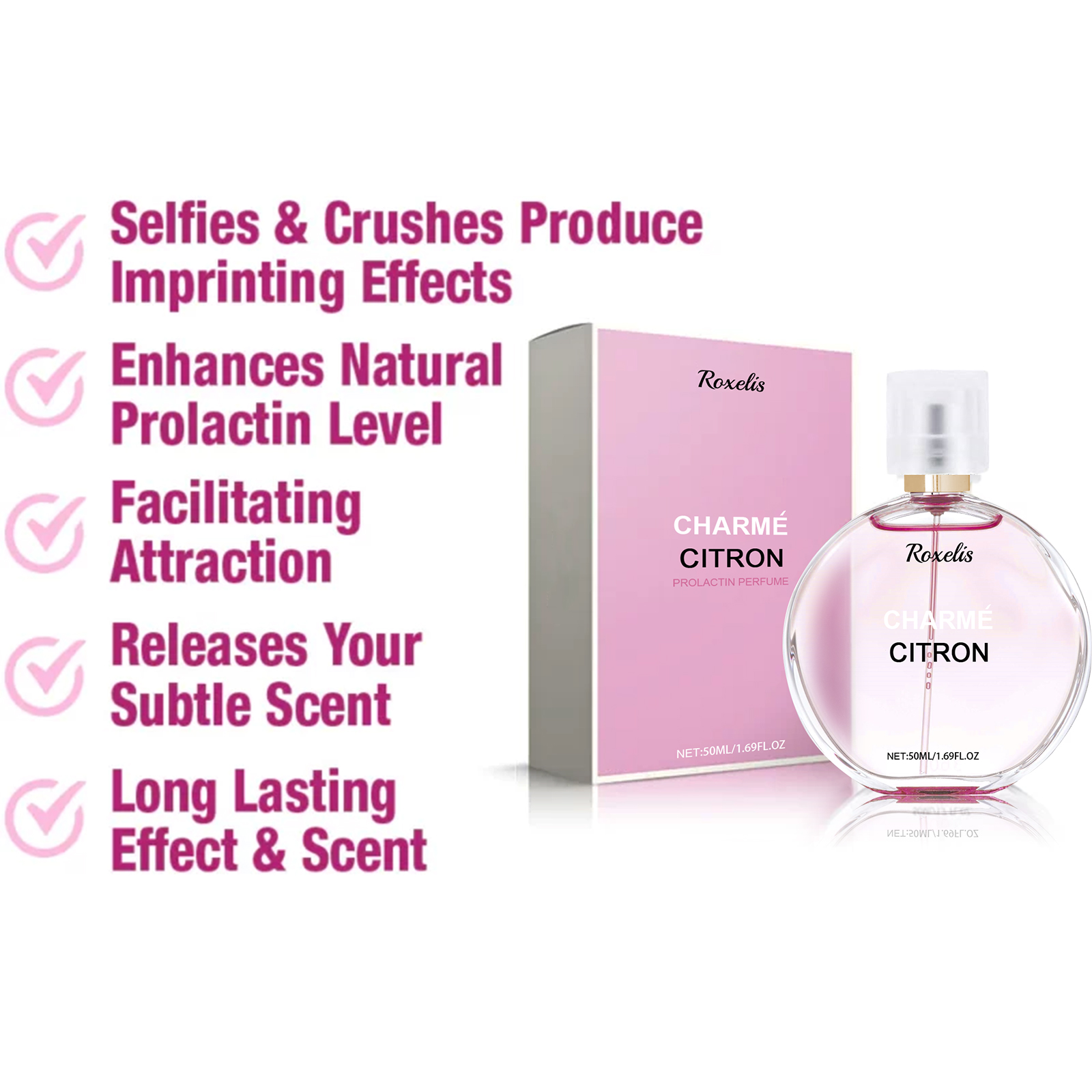Ladies Charm Perfume Fresh Light Fragrance Long Lasting Mild Gentle Elegant Women Dating Niche Perfume