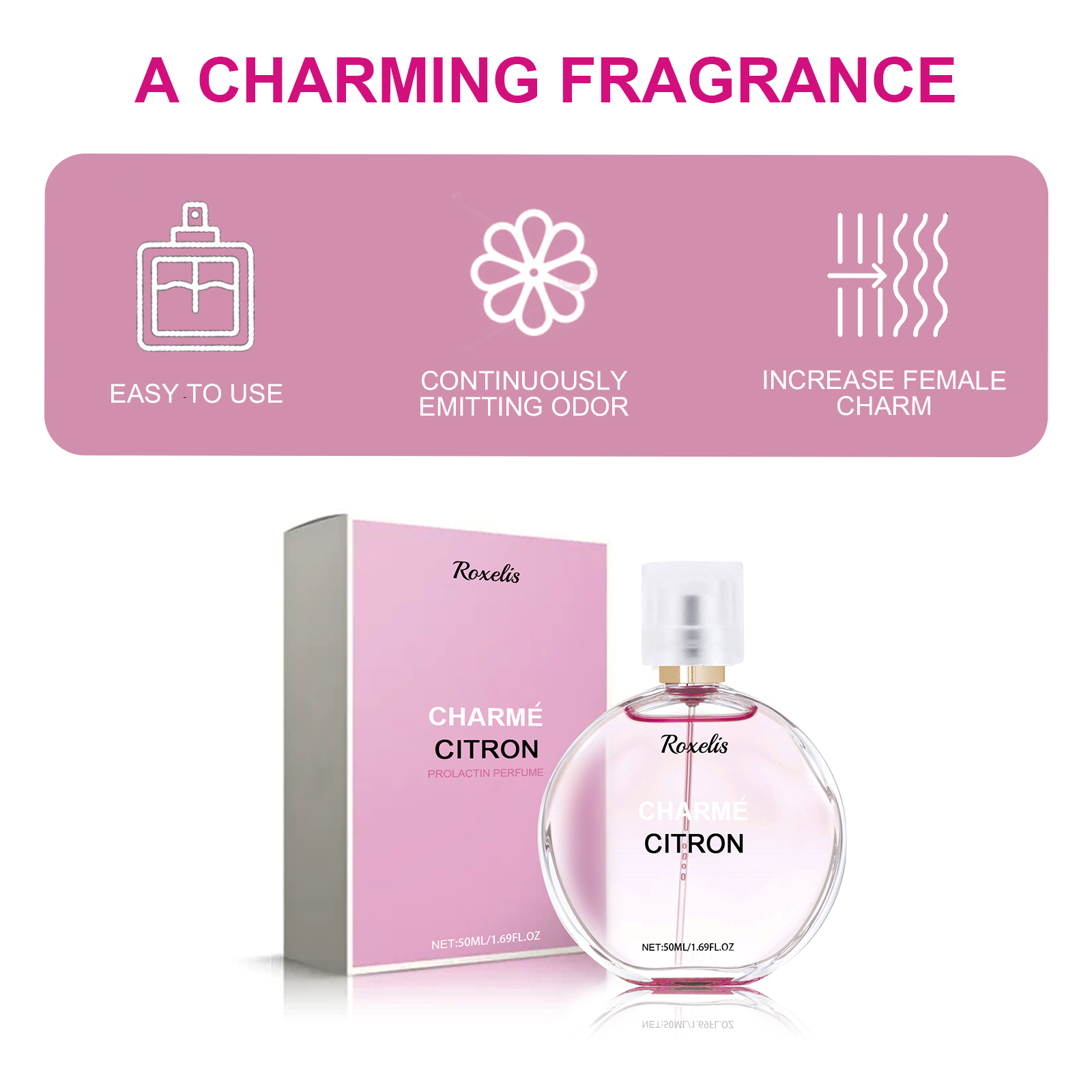 Ladies Charm Perfume Fresh Light Fragrance Long Lasting Mild Gentle Elegant Women Dating Niche Perfume