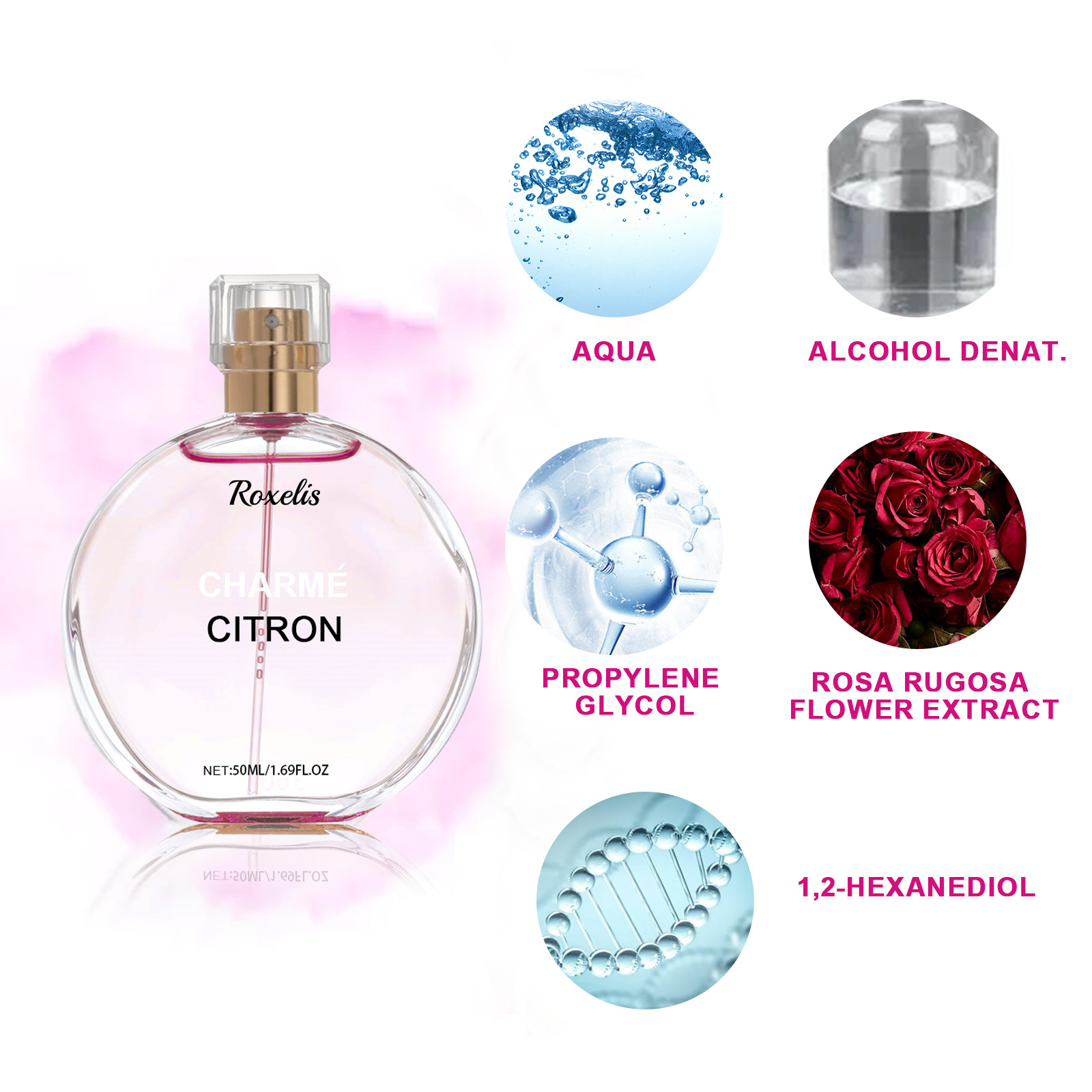 Ladies Charm Perfume Fresh Light Fragrance Long Lasting Mild Gentle Elegant Women Dating Niche Perfume