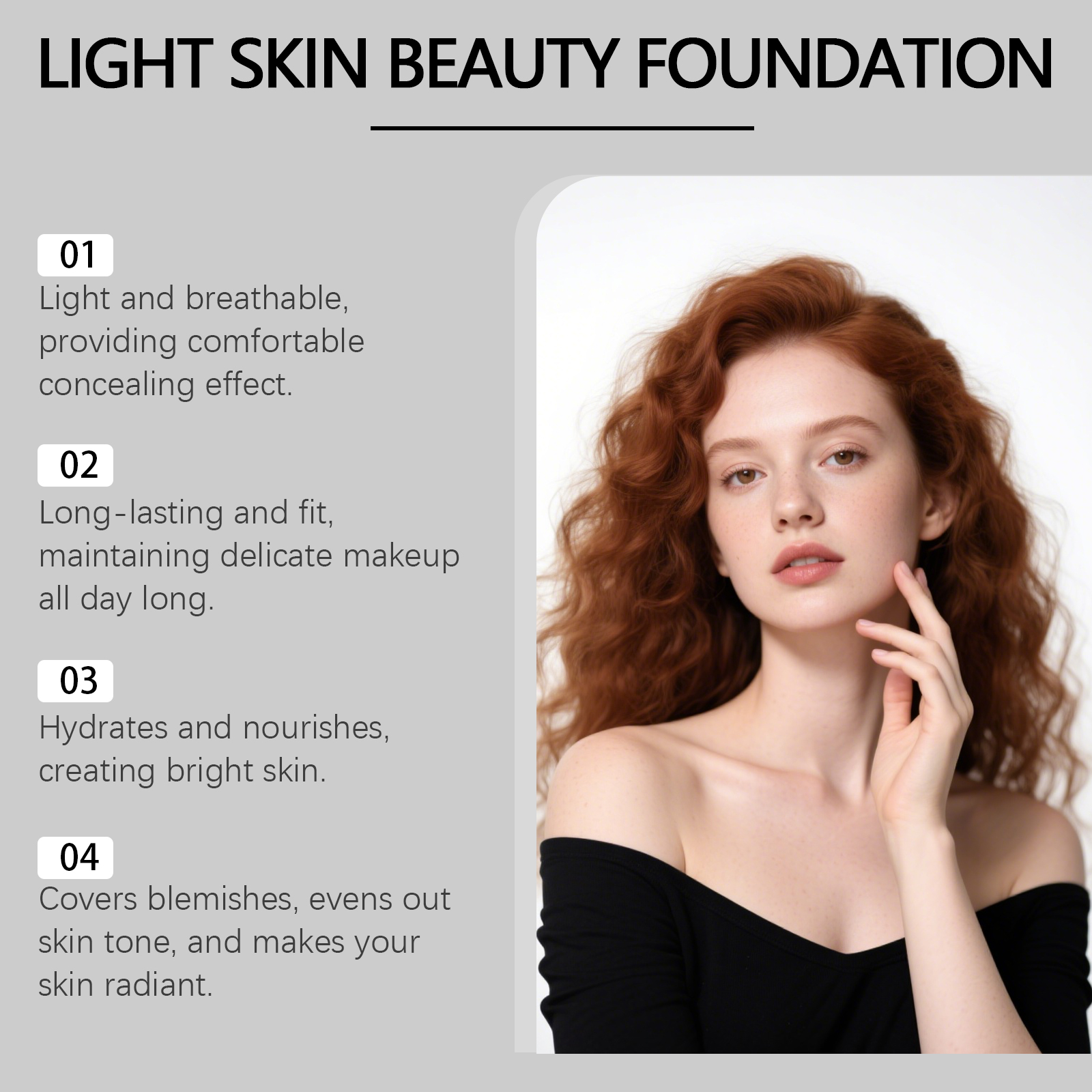 Pink Hydrating Concealer Foundation Cream Lightweight Moisturizing Brightening For Oily And Dry Skin
