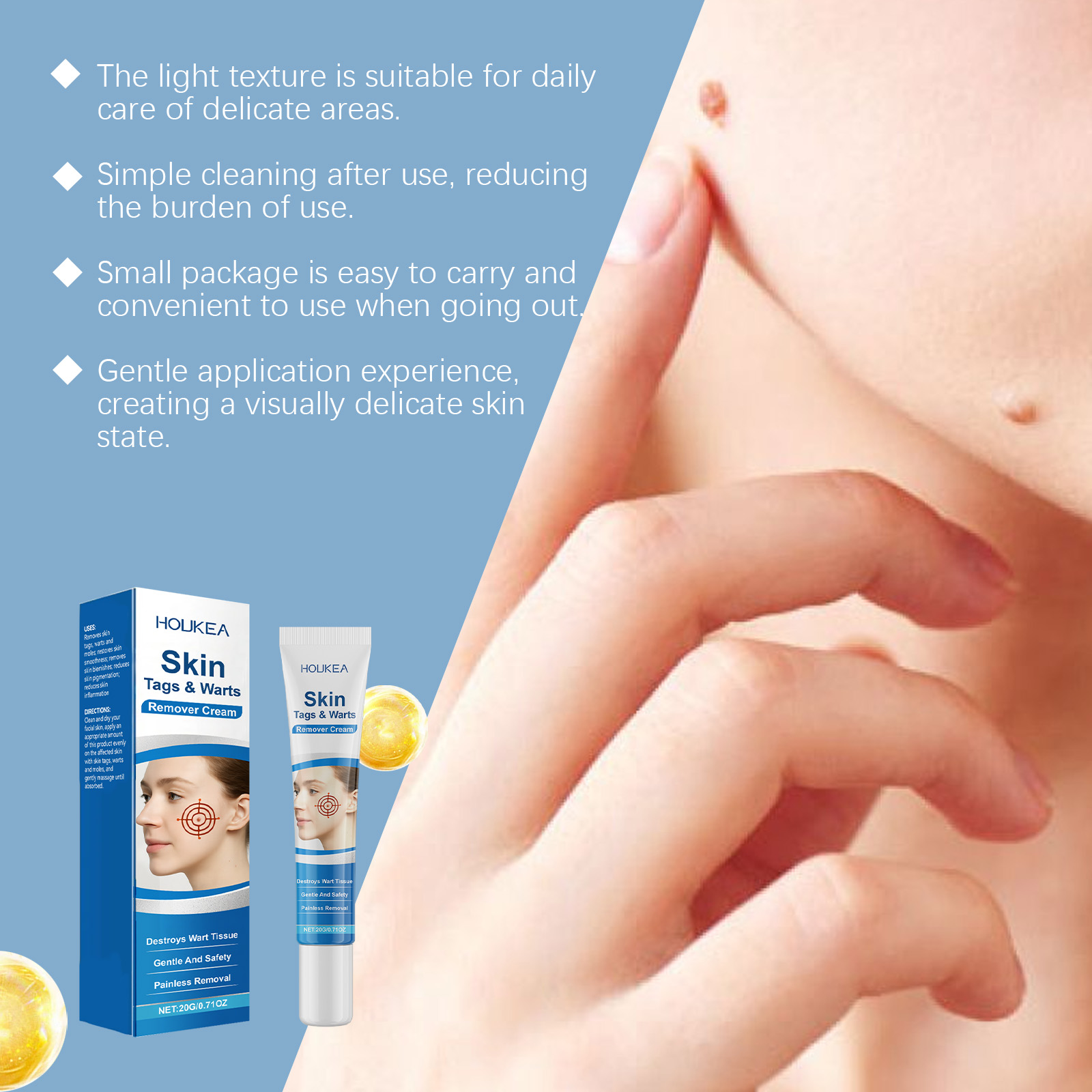 Facial Care Ointment Mild Formula Nourishes Skin Clears Warts External Use Protects Facial Skin Cream