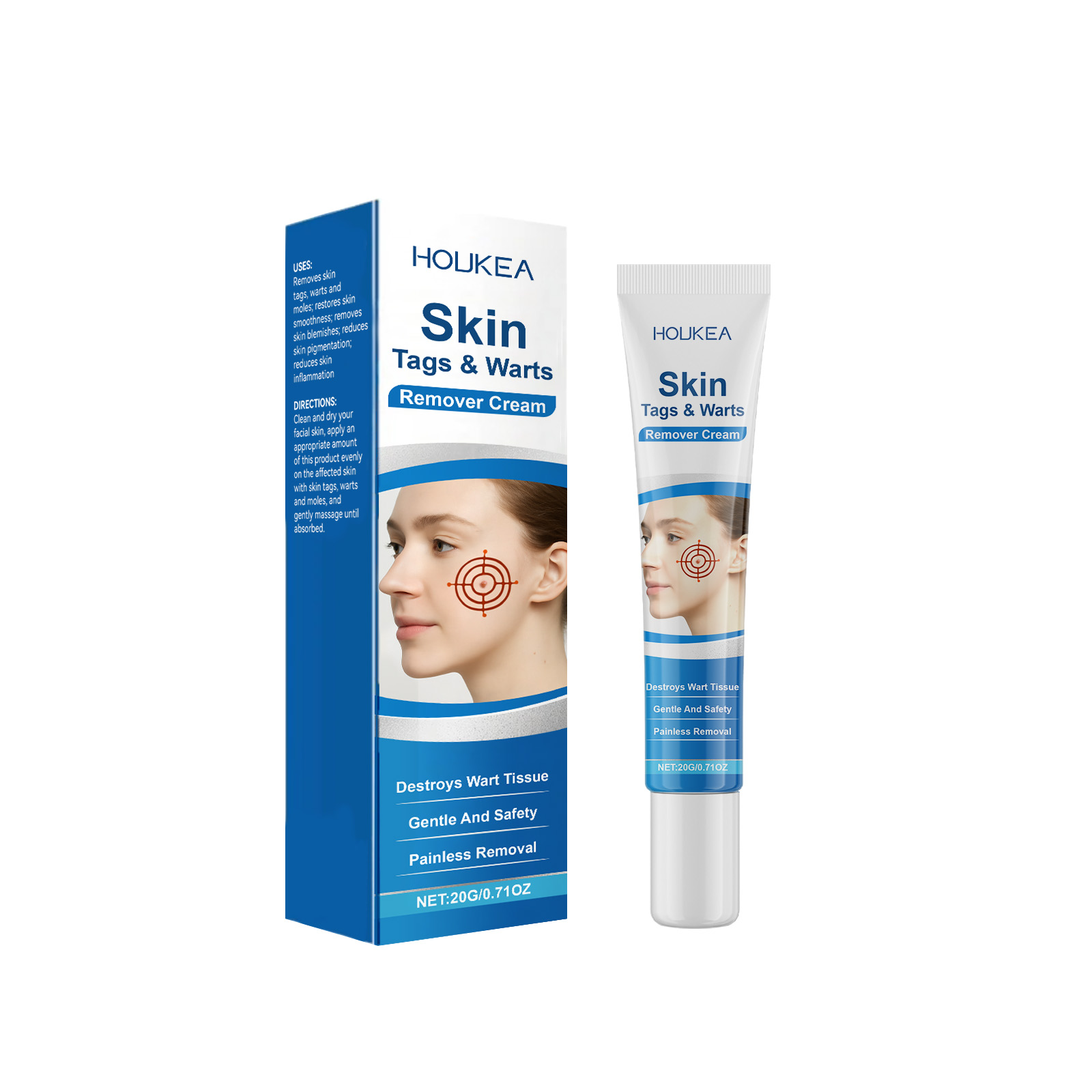 Facial Care Ointment Mild Formula Nourishes Skin Clears Warts External Use Protects Facial Skin Cream