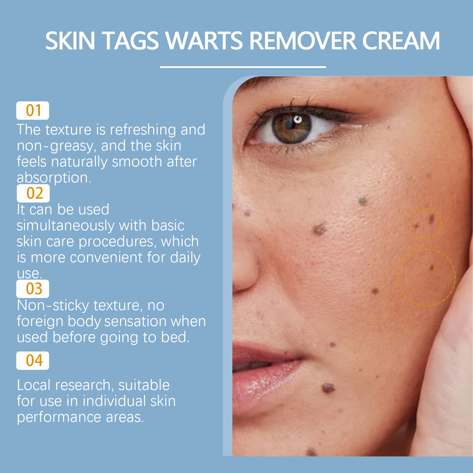 Facial Care Ointment Mild Formula Nourishes Skin Clears Warts External Use Protects Facial Skin Cream