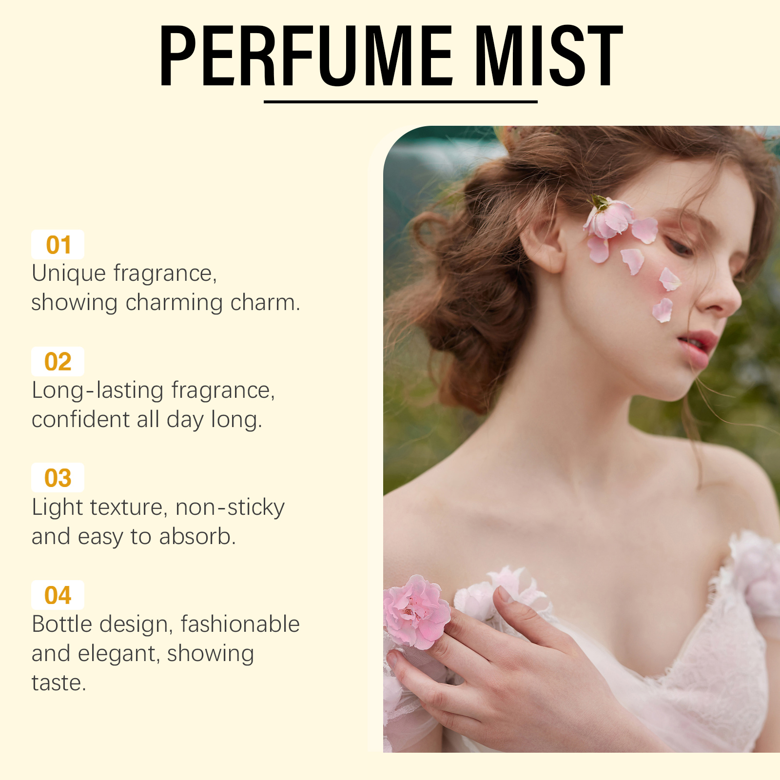 Women Perfume Spray Long Lasting Rich Elegant Scent Boost Charm Dating Body Fragrance Mist
