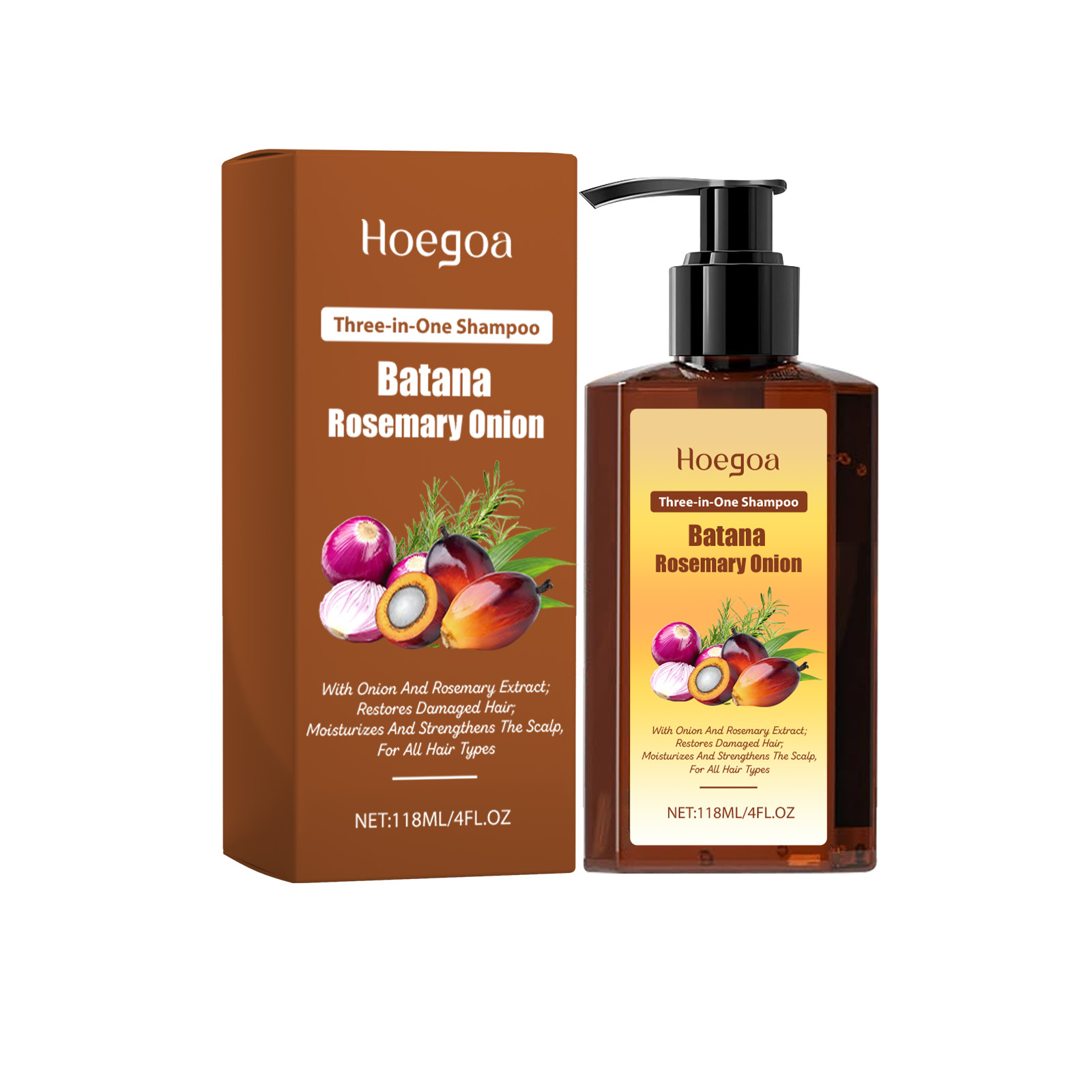 Three In One Nourishing Hair Shampoo Cleanses Nourishes Scalp Moisturizes Hair Softens Strands