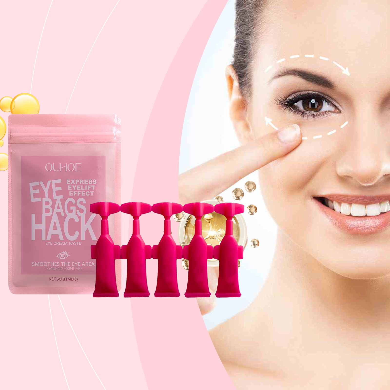 Moisturizing Eye Cream Nourishes Tightens Skin Around Eyes Reduces Fine Lines Softens Eye Muscles