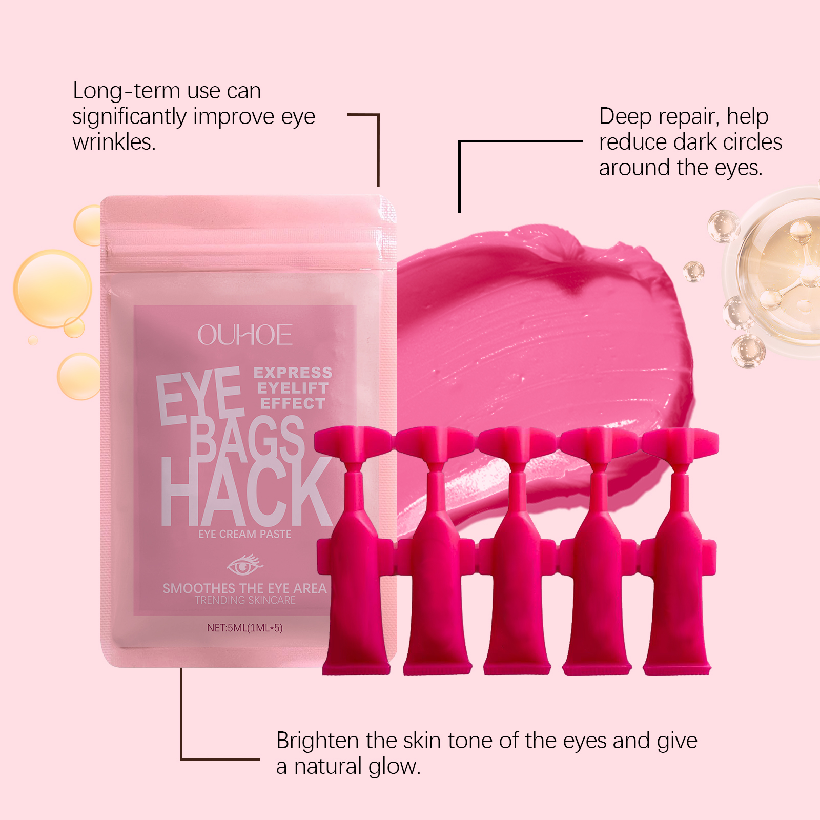 Moisturizing Eye Cream Nourishes Tightens Skin Around Eyes Reduces Fine Lines Softens Eye Muscles