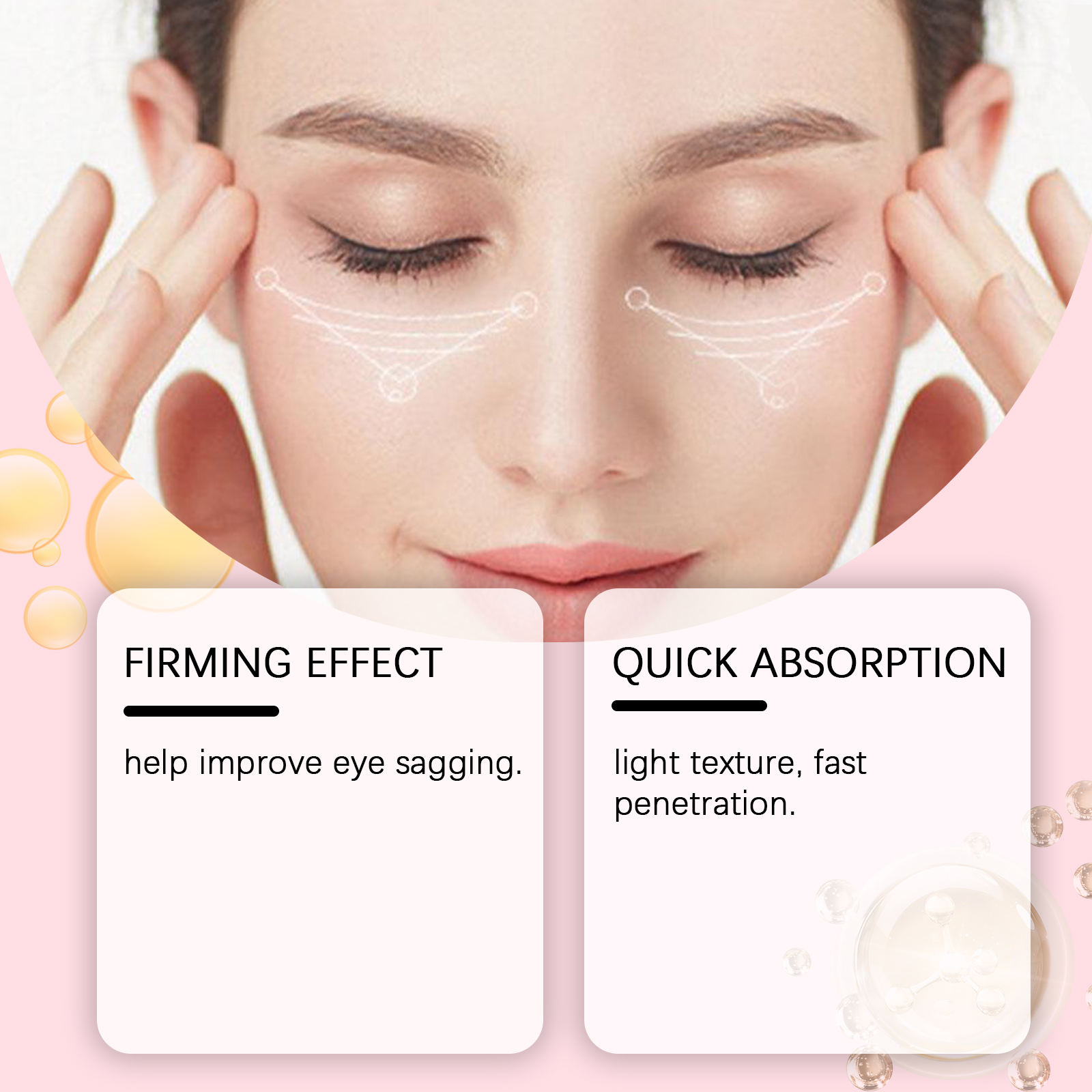 Moisturizing Eye Cream Nourishes Tightens Skin Around Eyes Reduces Fine Lines Softens Eye Muscles