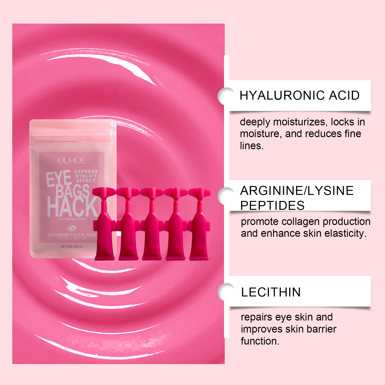 Moisturizing Eye Cream Nourishes Tightens Skin Around Eyes Reduces Fine Lines Softens Eye Muscles