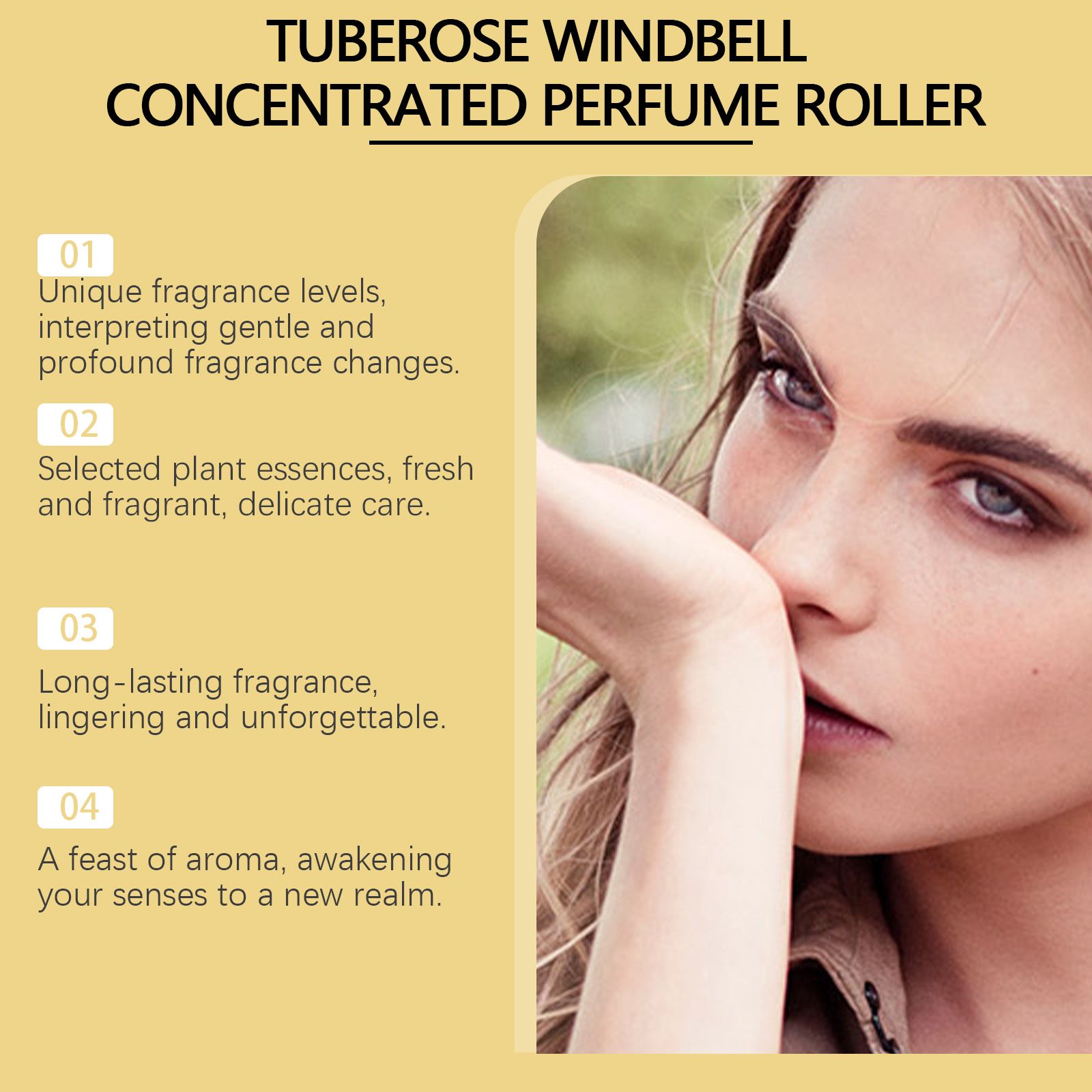 Tuberose Brazilian Charm Roll On Perfume Fresh Long Lasting For Daily Wear And Dates