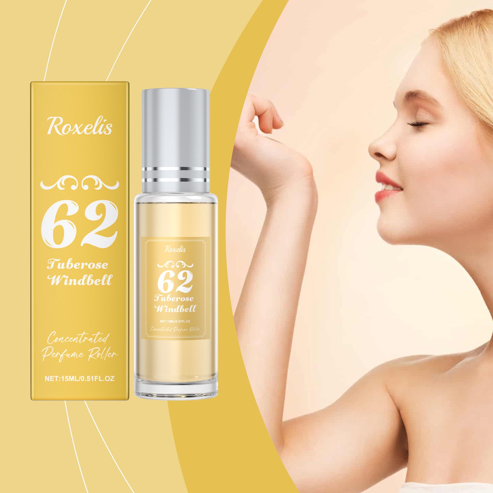 Tuberose Brazilian Charm Roll On Perfume Fresh Long Lasting For Daily Wear And Dates