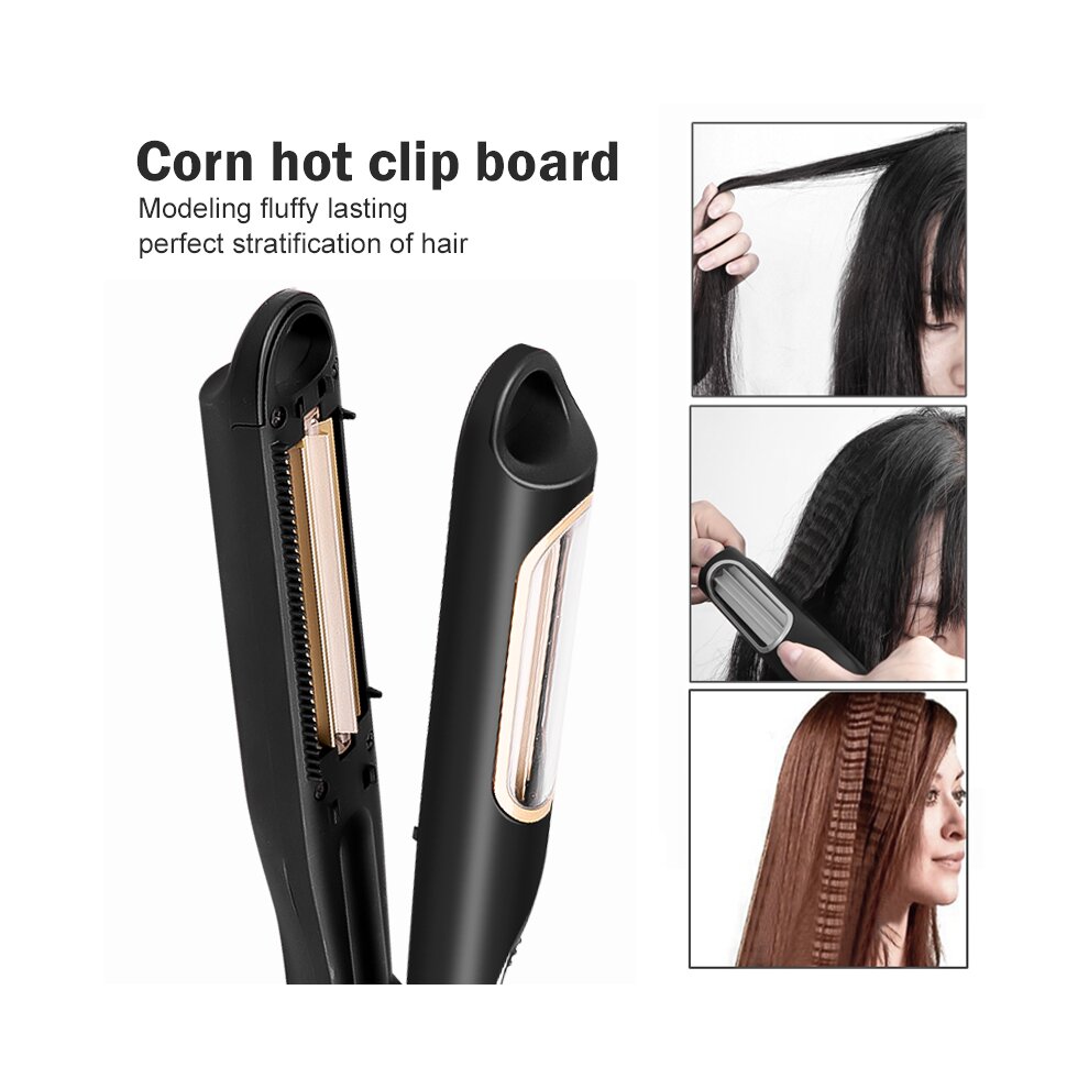 Hair Curler Corn Perm Splint Ceramic Hair Crimper Iron Hair Waver Tongs Curling Wand Portable Automatic Rotating