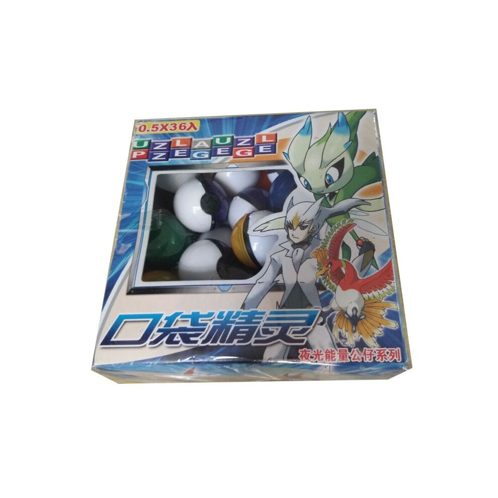 (COLORFUL) 36pcs Pokemon Go Pokeball Pop-up Ball & Mini Monsters Figurines Enfants Jouet