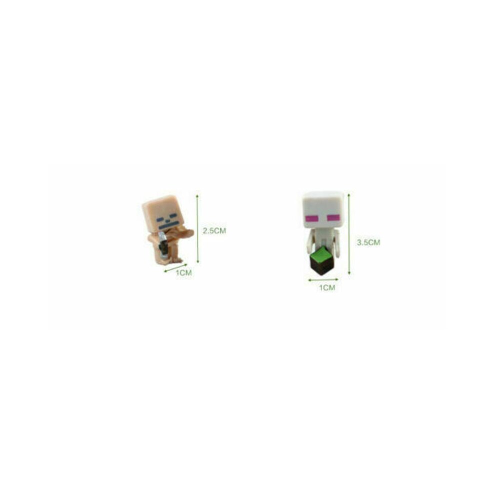 36pcs Kids Toys Minecraft Mini Figures Steve Creeper Gift