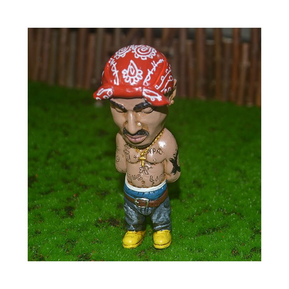 (2Pac Red) 2Pac Shakur B.I.G. Notorious Biggie Action Figure Rap Star Figurine Ornament