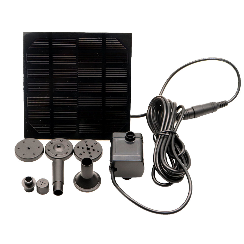 Solar Panel Powered Water Feature Plants Pump Garden Pool Pond Aquarium Fountain