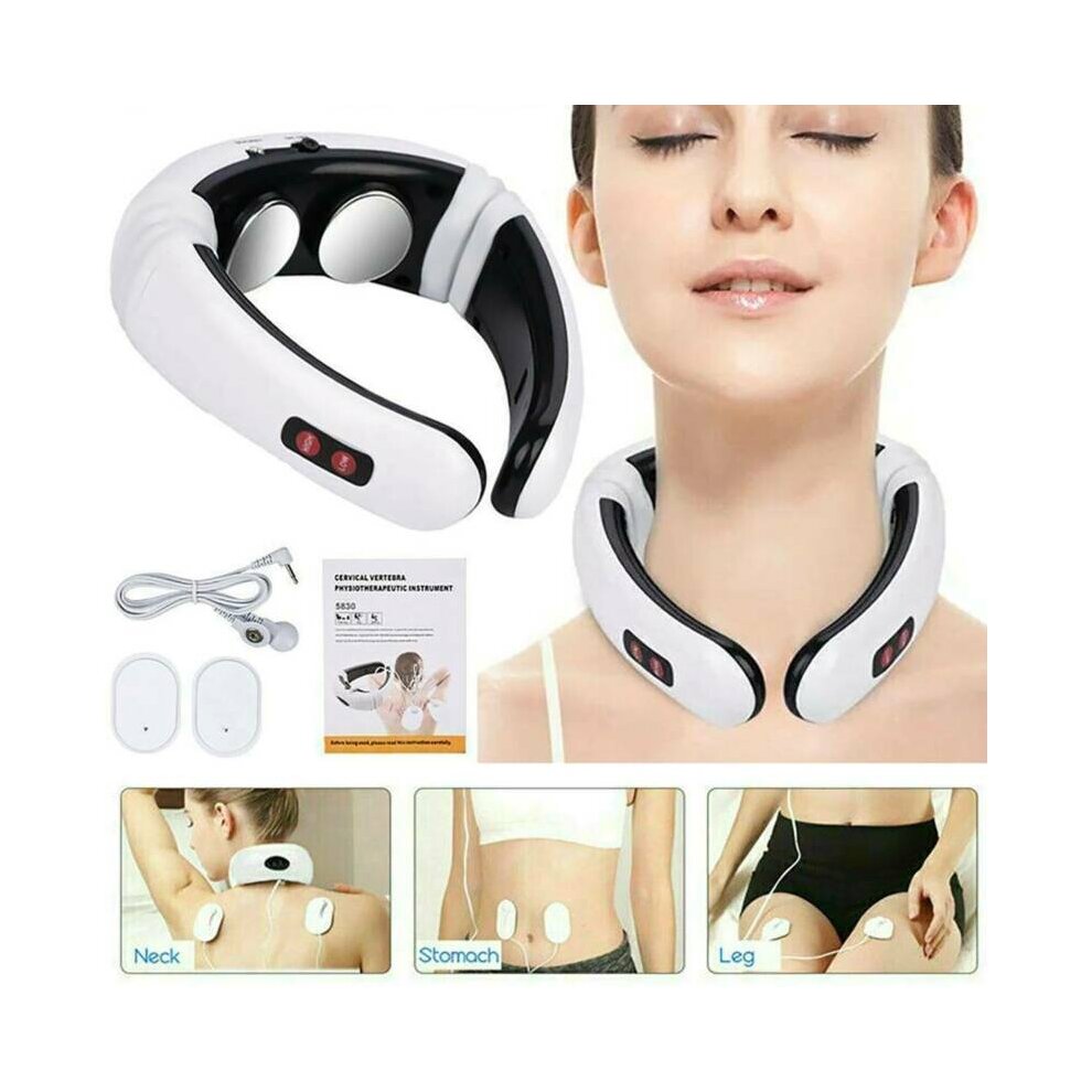 Pro Electric Cervical Neck Massager Body Shoulder Relax Massage Relieve Soft