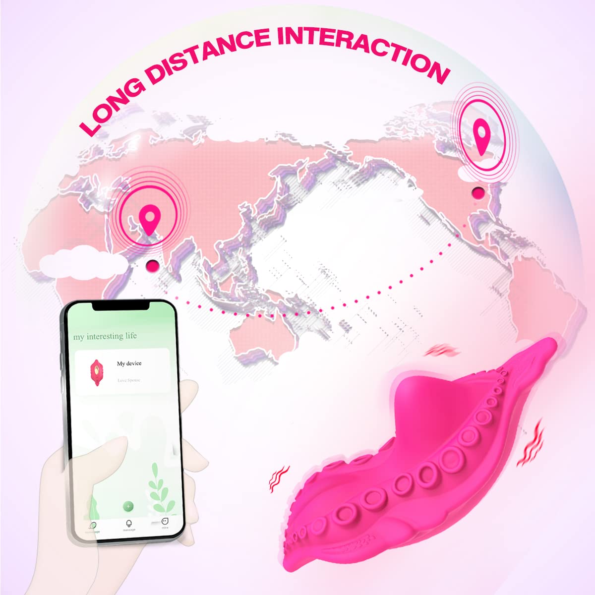 Butterfly Vibrators Wearable Panty Vibrator Clitorals Stimulator Vibrating G Spot Eggs Panties App Remote Control Rechargeable Wearable Sex Toy for Women Pleasure