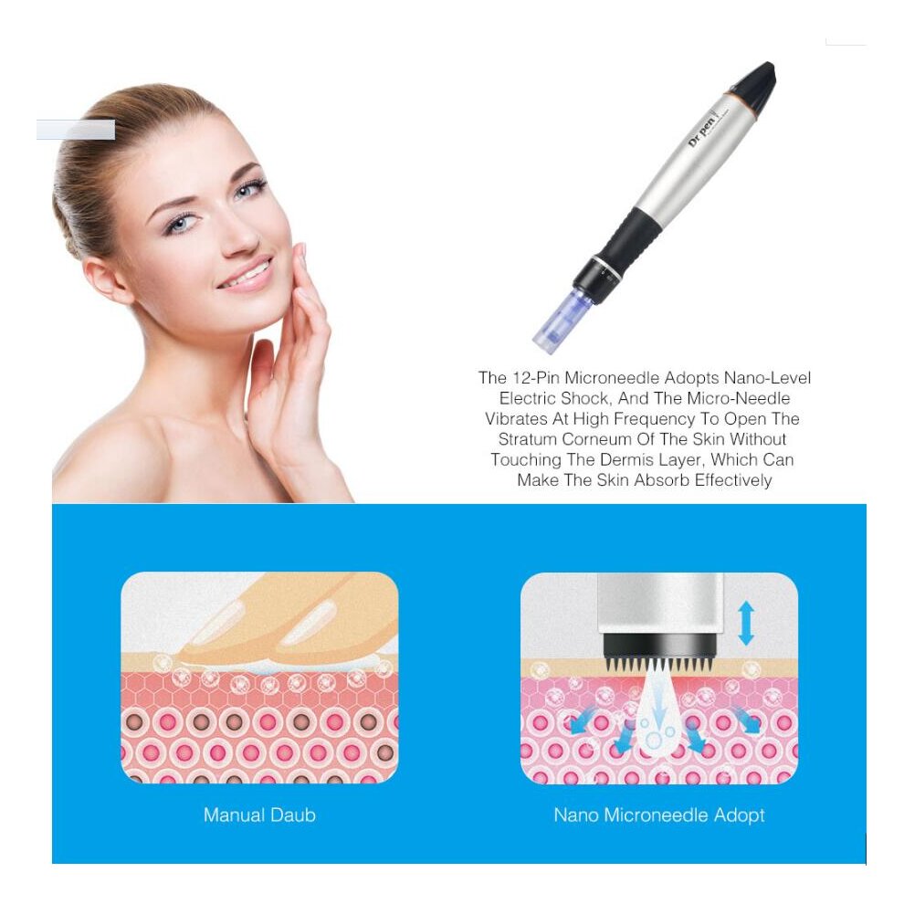 Dr. Pen Ultima A1 Professional Microneedling Pen Electric Collagen Dermapen with 2 Needles Skin Care