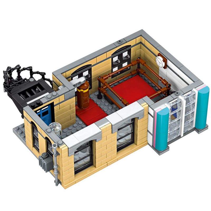 City Street View Restaurant Building Blocks Childrens Toys Boys And Girls Gifts