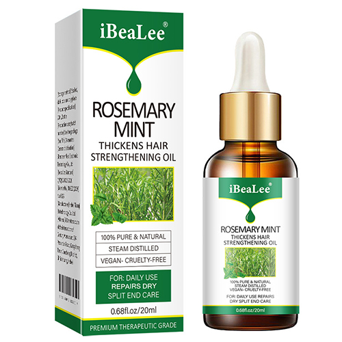 iBeaLee Rosemary Mint Hair Care Essential Oil Hair Strengthening Oil Thick Hair Growing Essence Serum Hair Treatments 20ml