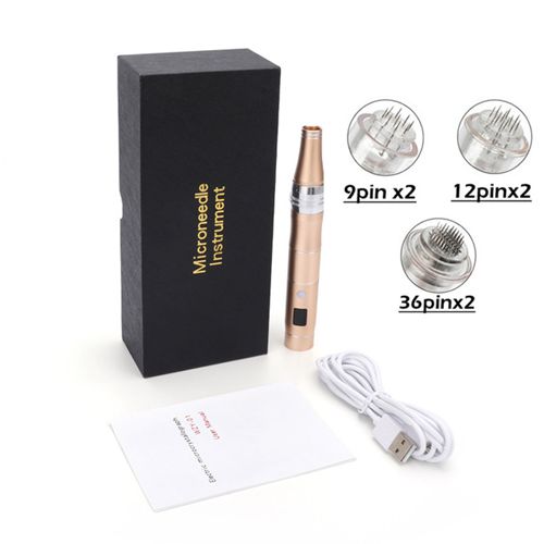 Microneedling Pen Wireless Professional Electric Derma Pen Needles Auto Home Mts Tattoo Pen Skin Care Beauty Tool Kit Anti-Aging Mesotherapy Traetment.