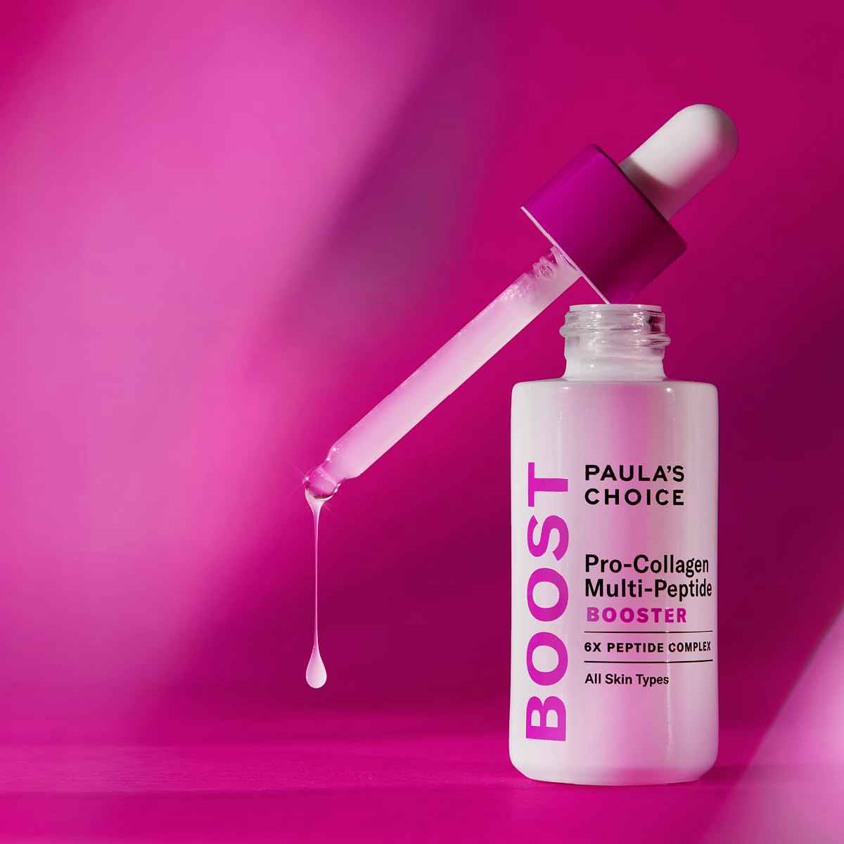 Paulas Choice Pro-Collagen Multi-Peptide Booster 6x PEPTIDE COMPLEX - Gentle Treatment That Smooths Fine Lines – Peptide Complex Offers Multi-Layer Support – With Amino Acids - All Skin Types - 20 ml