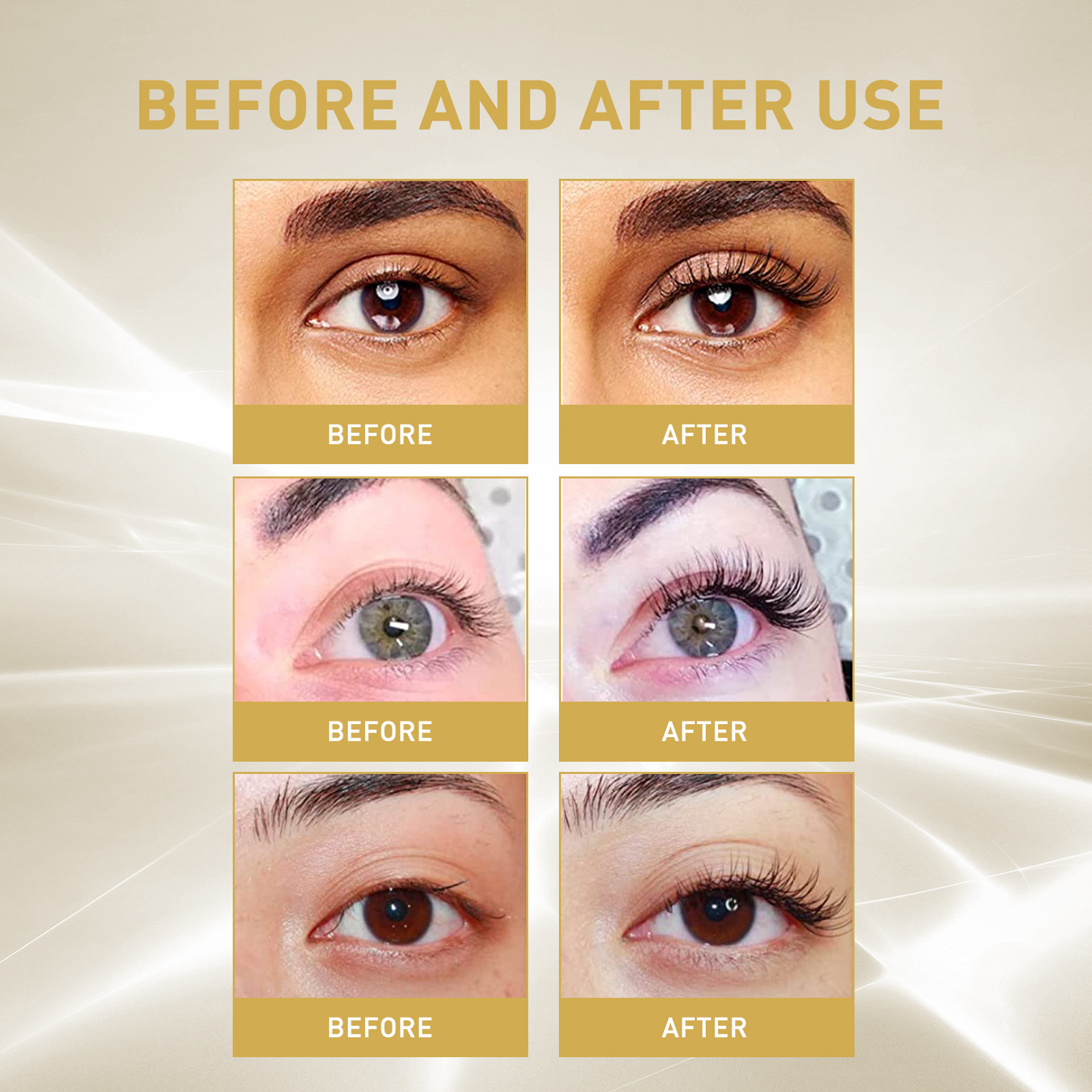 Eyelash Growth Serum Enhancement Eyelash Liquid Lash Nourishing Essence Eyelashes Enhancer Lengthening Moisturizing Thicker 3ml