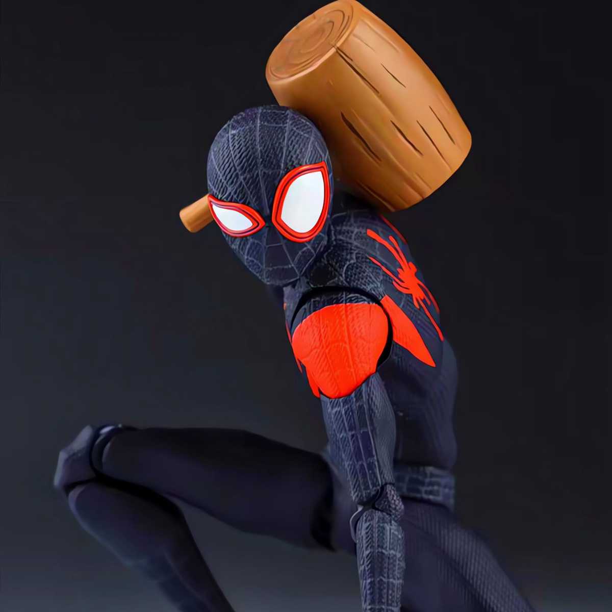 Superhero Spider-Man: Across The Spider-Verse Miles Morales Action Figure Kits Kids Toys Decor Gif