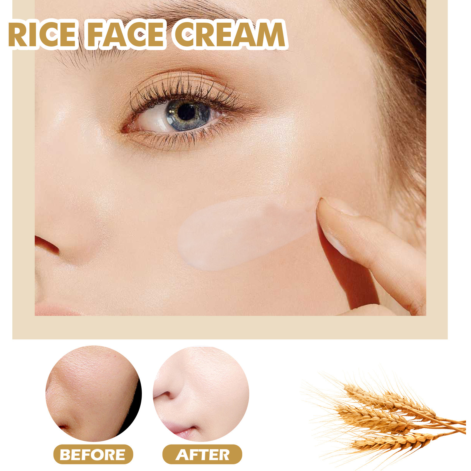 Rice Face Cream Anti Dark Spots Cream Brighten Whitening Melasma Freckles Blemish Remove  Melanin Pigmentation Corrector