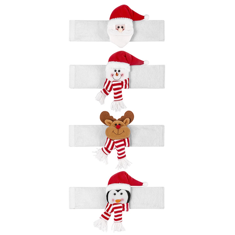 (1PCS Santa Claus) Christmas Curtain Tiebacks, Cute Christmas Curtain Buckle Ties Cartoon Santa Claus Snowman Elk Doll Christmas Curtain Decorations for Indoor Living Room Windows