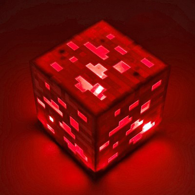 (Yellow) Minecraft Rechargeable Miners Lamp Night Light Toys