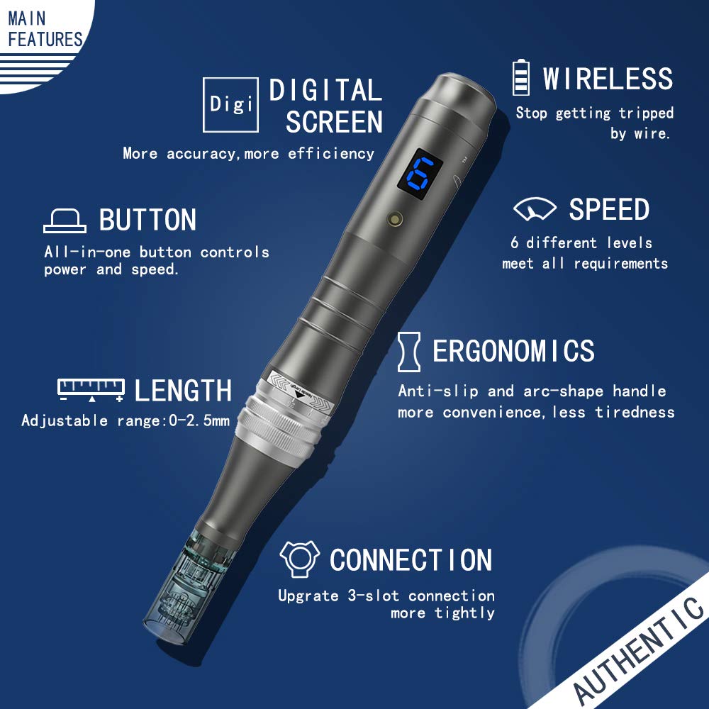 Dr.pen Ultima M8 Wireless Microneedling Pen Kit with Cartridges Including 5 pcs 16 pin and 5pcs 36pin