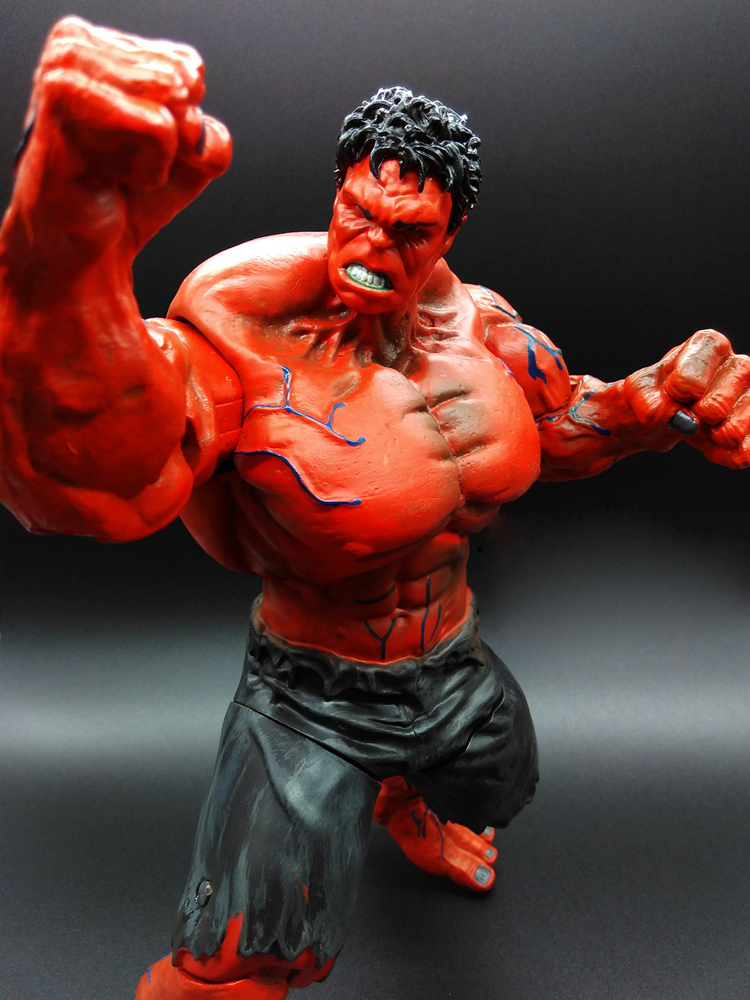 Marvel Avengers Hulk Action Figure Titan Hero Series Model Toy 10 Inches Red